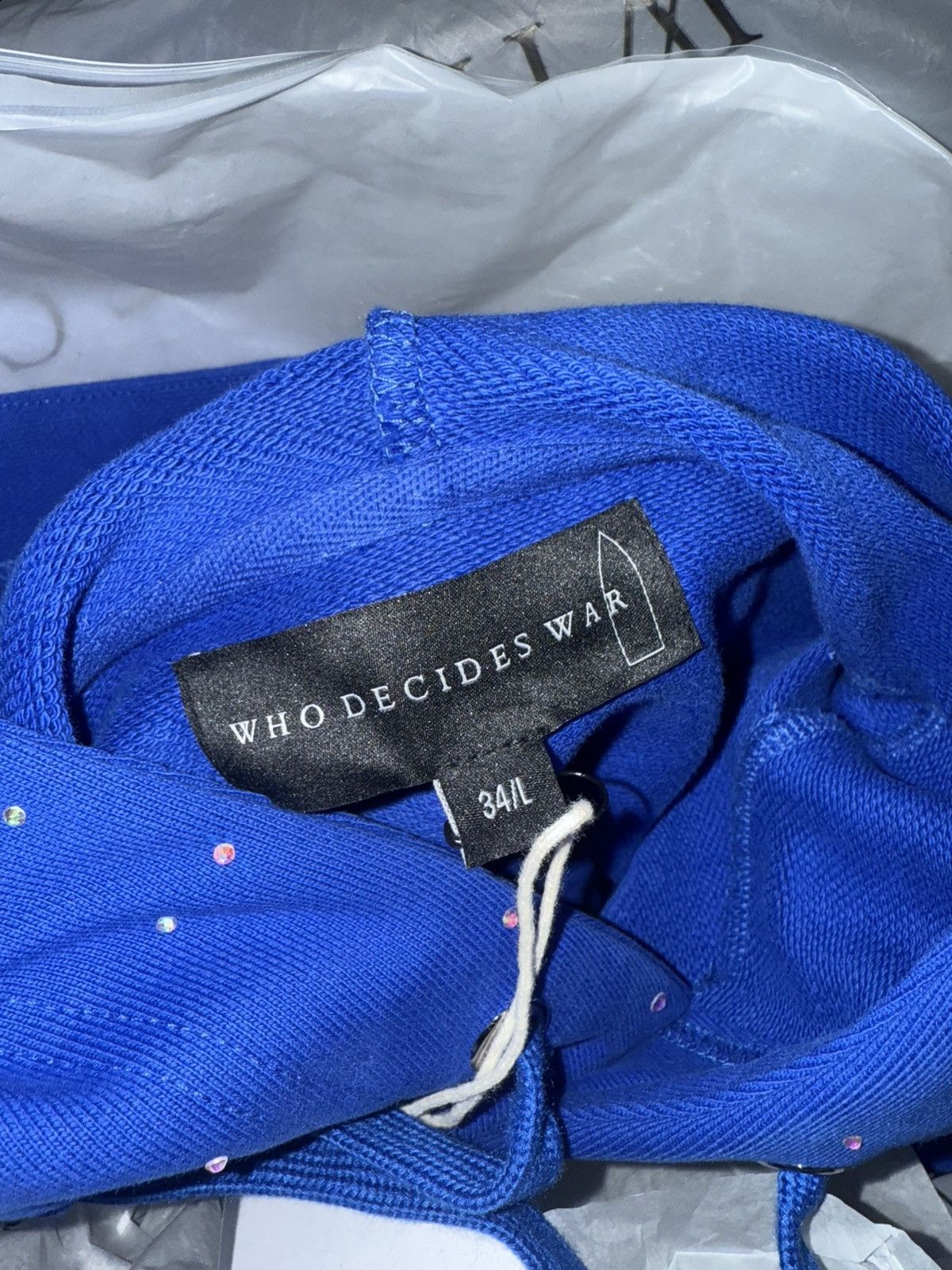 Who Decides War Wdw rhinestone sweatsuit Size US L / EU 52-54 / 3 - 10 Thumbnail