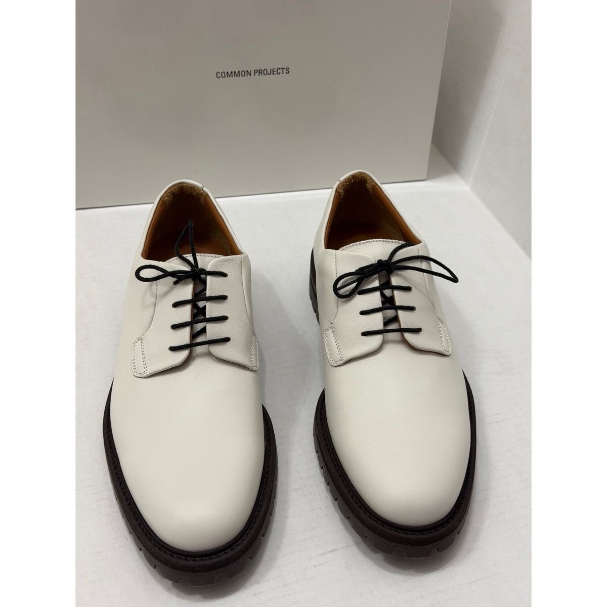 Common Projects COMMON PROJECTS WHITE DERBY SHOES Size US 9 / EU 42 - 5 Thumbnail