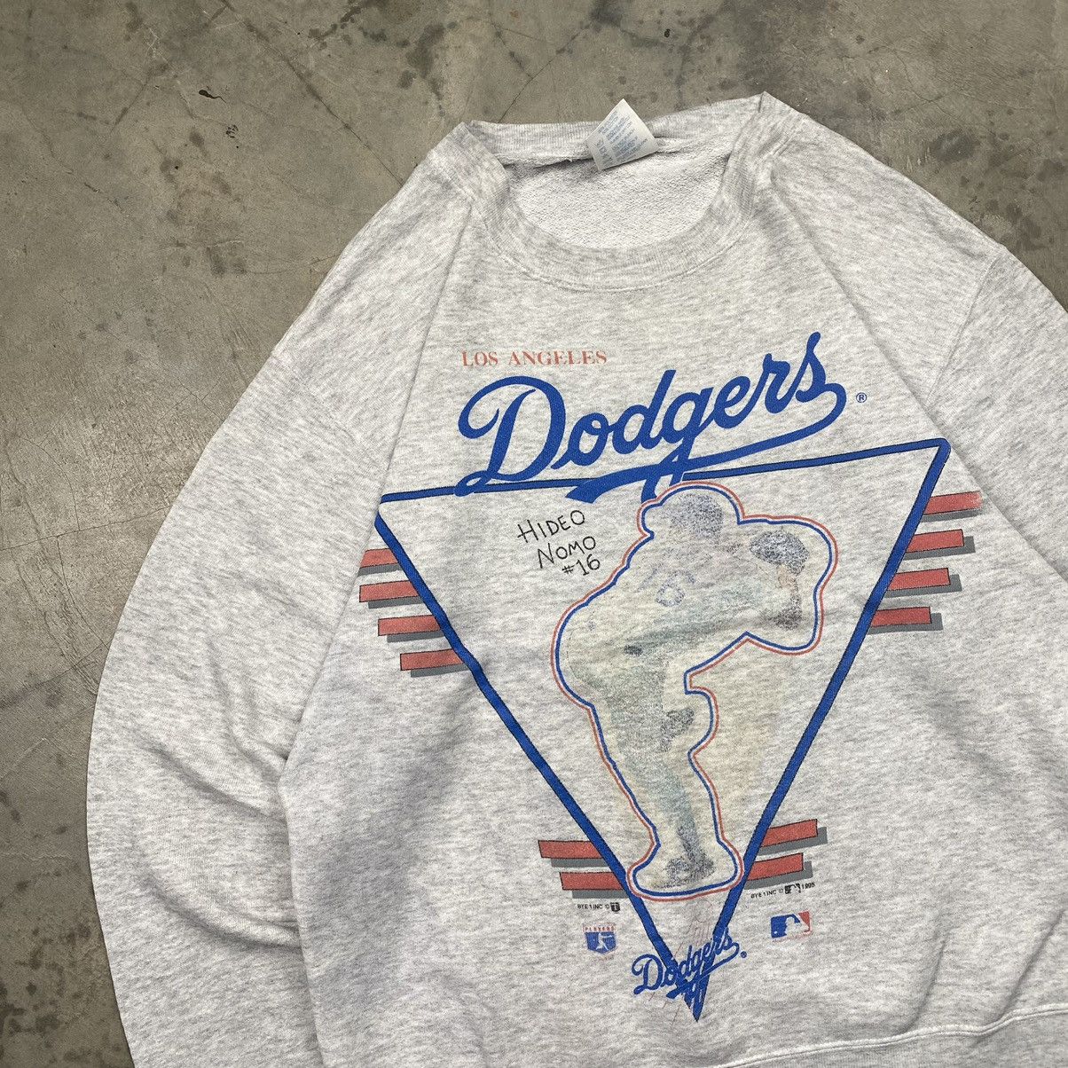 MLB × Vintage 90s LA Dodgers Hideo Nomo Crewneck Size US M / EU 48-50 / 2 - 2 Thumbnail