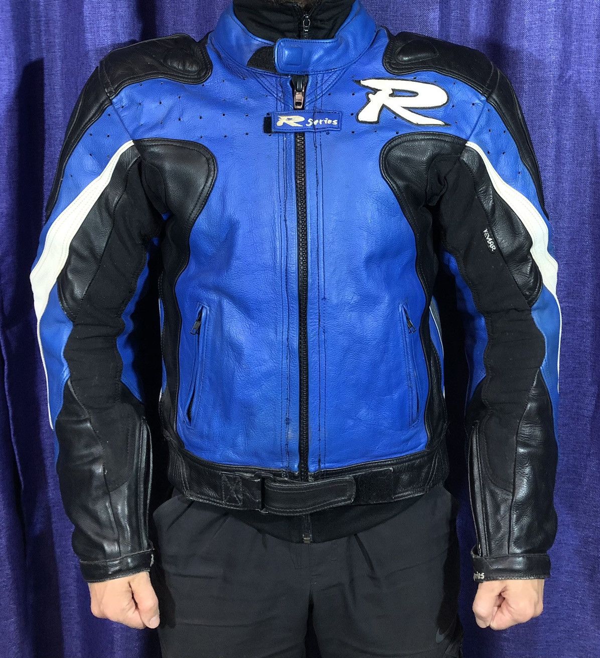 Ferrari × Honda × Yamaha Suzuki Motorcycle Leather Jacket Racing Size US M / EU 48-50 / 2 - 2 Thumbnail