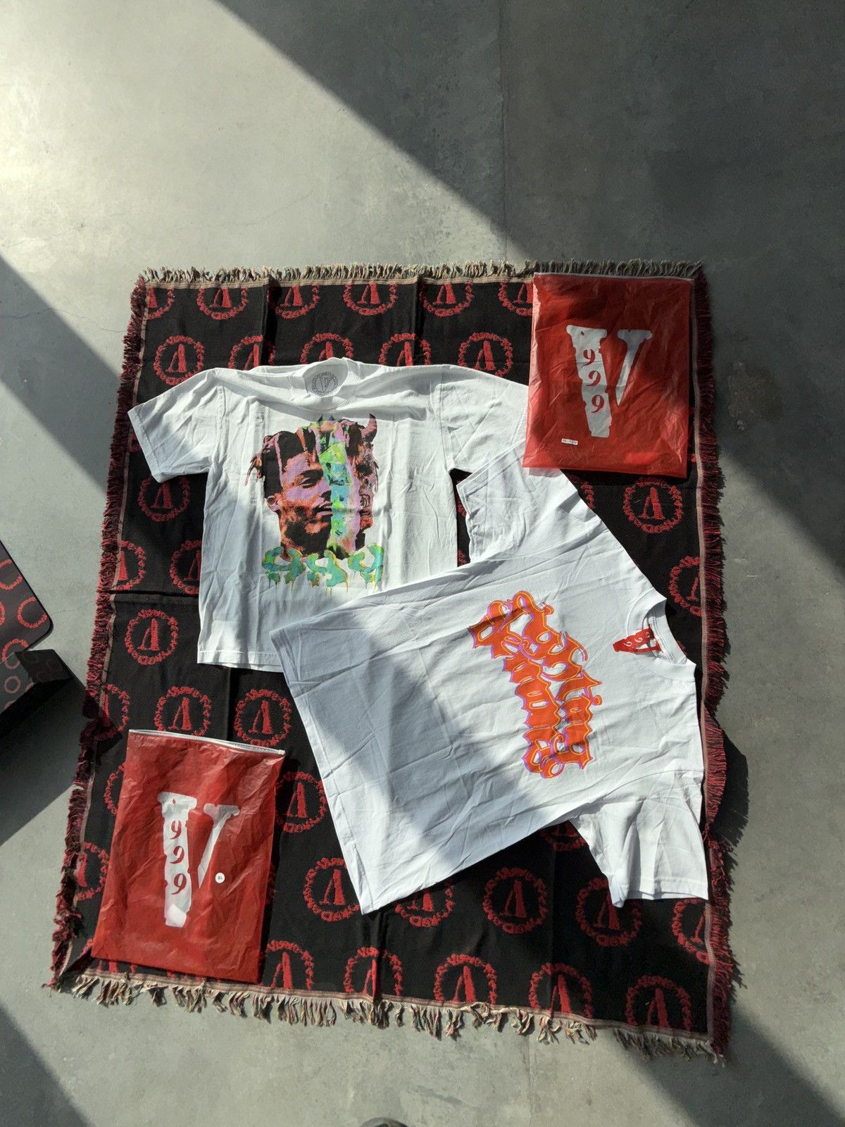 999 Club × Vlone Juice WRLD x VLONE circled mousepad black | Grailed