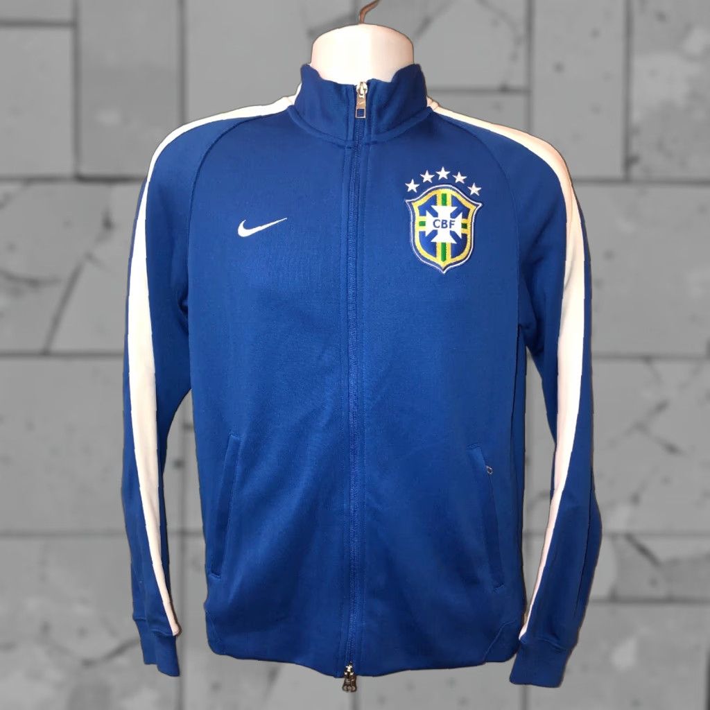 Nike Nike Mens Full Zip Jacket Size S Blue/White Multicolor Colorful CBF Jacket Mens Size US S / EU 44-46 / 1 - 1 Thumbnail