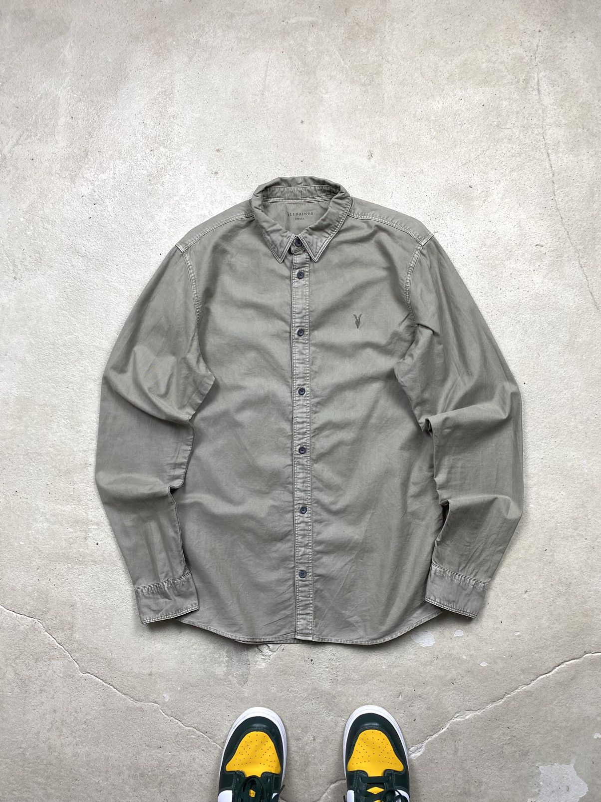 Allsaints Vintage All Saints Washed Shirt Hype Y2K Size US S / EU 44-46 / 1 - 1 Thumbnail