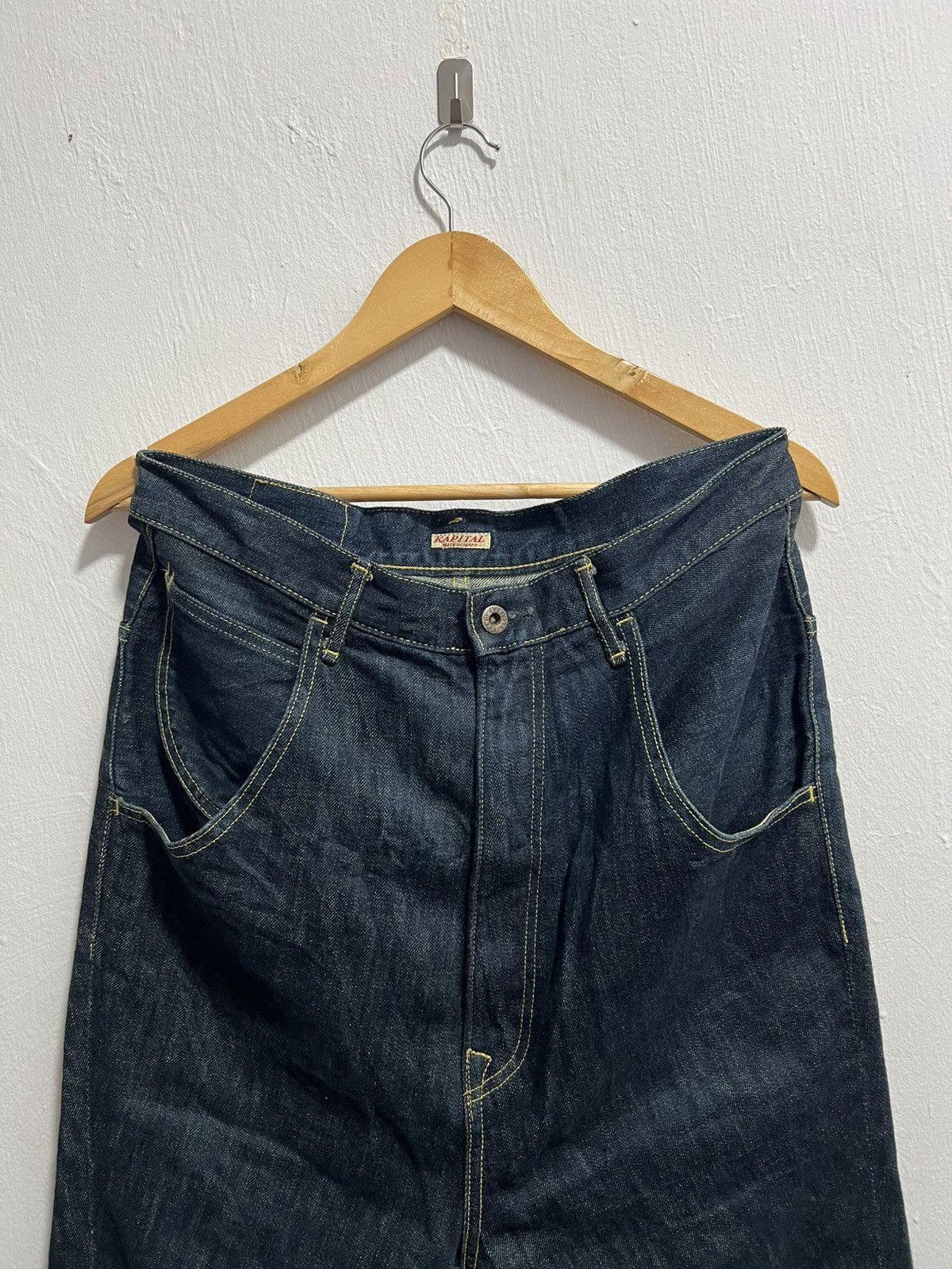 Kapital Kapital Cinch Back Work Denim Pants Made in Japan Size US 32 / EU 48 - 2 Thumbnail