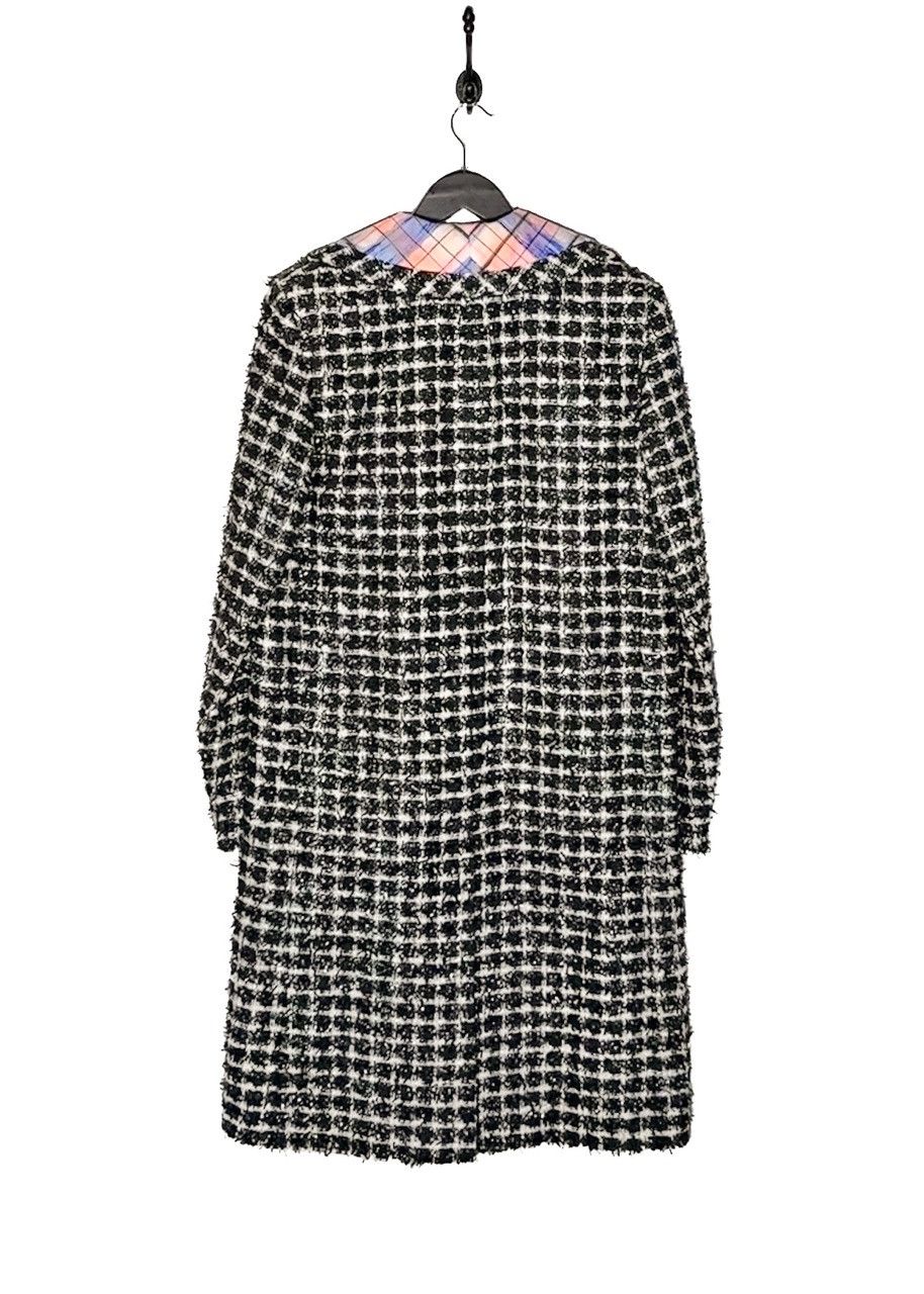 Chanel Chanel SS20 Runway Black White Tweed Pink Accent Coat Size M / US 6-8 / IT 42-44 - 3 Thumbnail