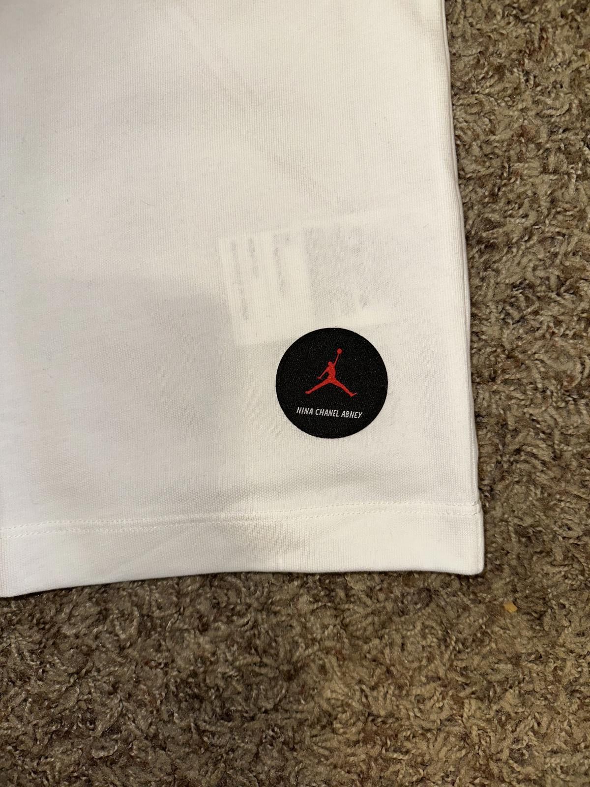 Nike Jordan Men’s Nina Chanel Abney White T-shirt Sample Size US XXL / EU 58 / 5 - 5 Thumbnail