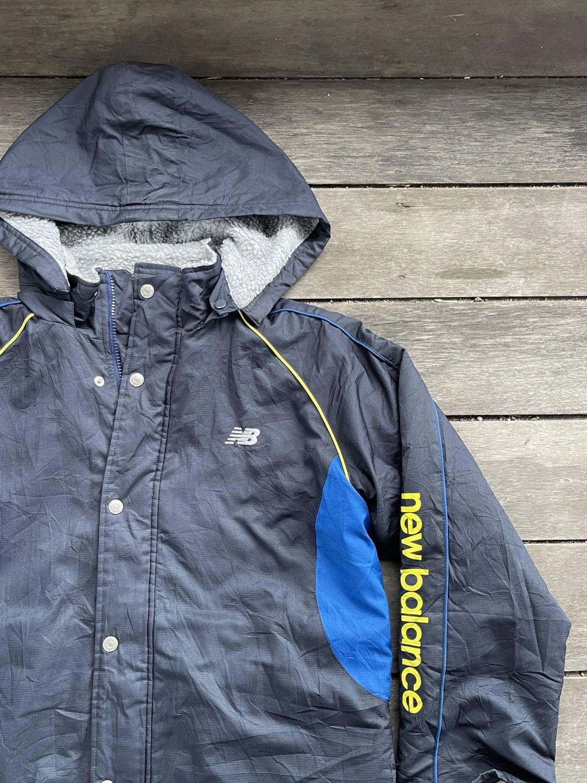 Japanese Brand × New Balance NEW BALANCE FULLZIPPER WITH BUTTON JACKET Size US XL / EU 56 / 4 - 2 Thumbnail