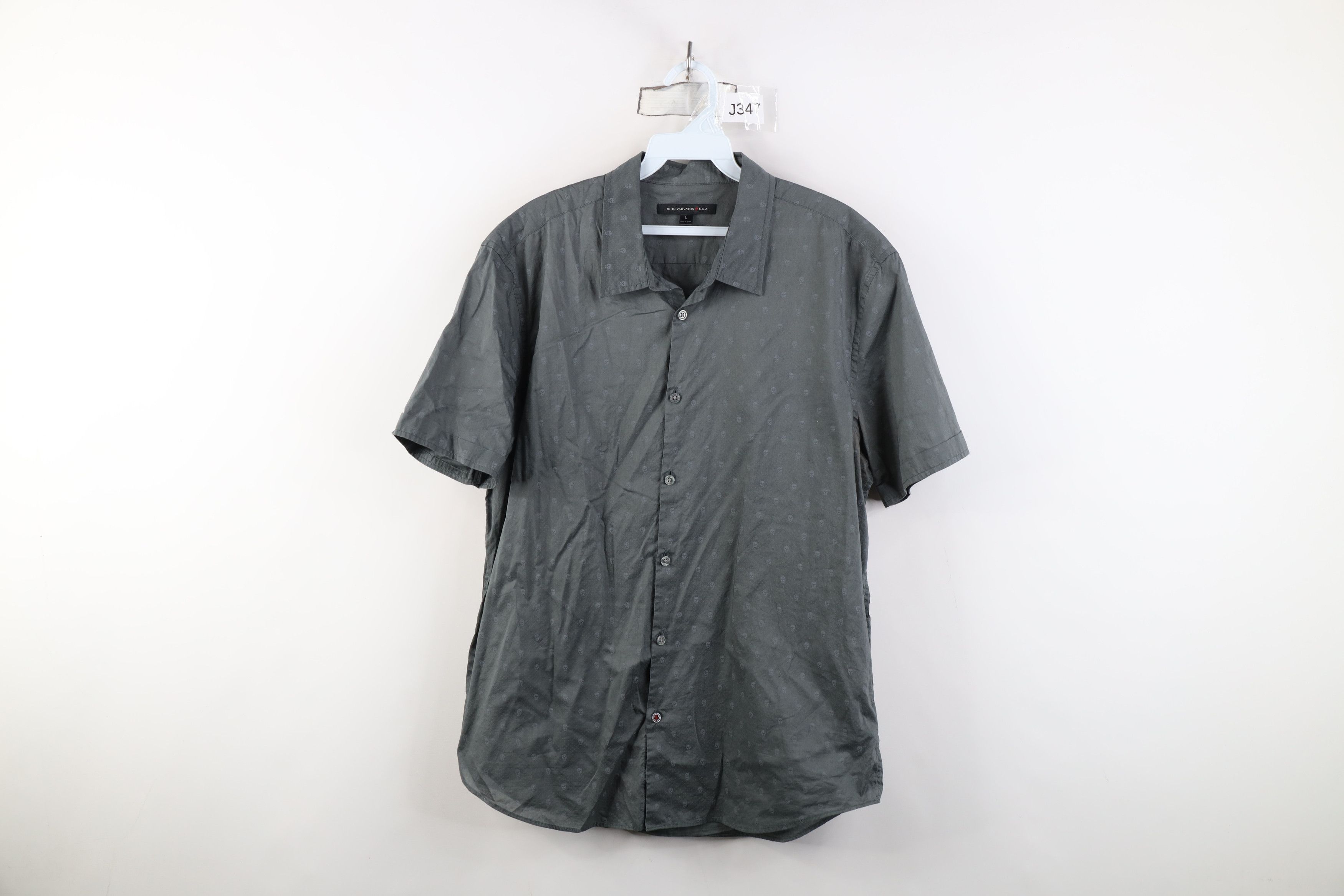 John Varvatos John Varvatos Over Print Short Sleeve Collared Button Shirt Size US L / EU 52-54 / 3 - 1 Thumbnail