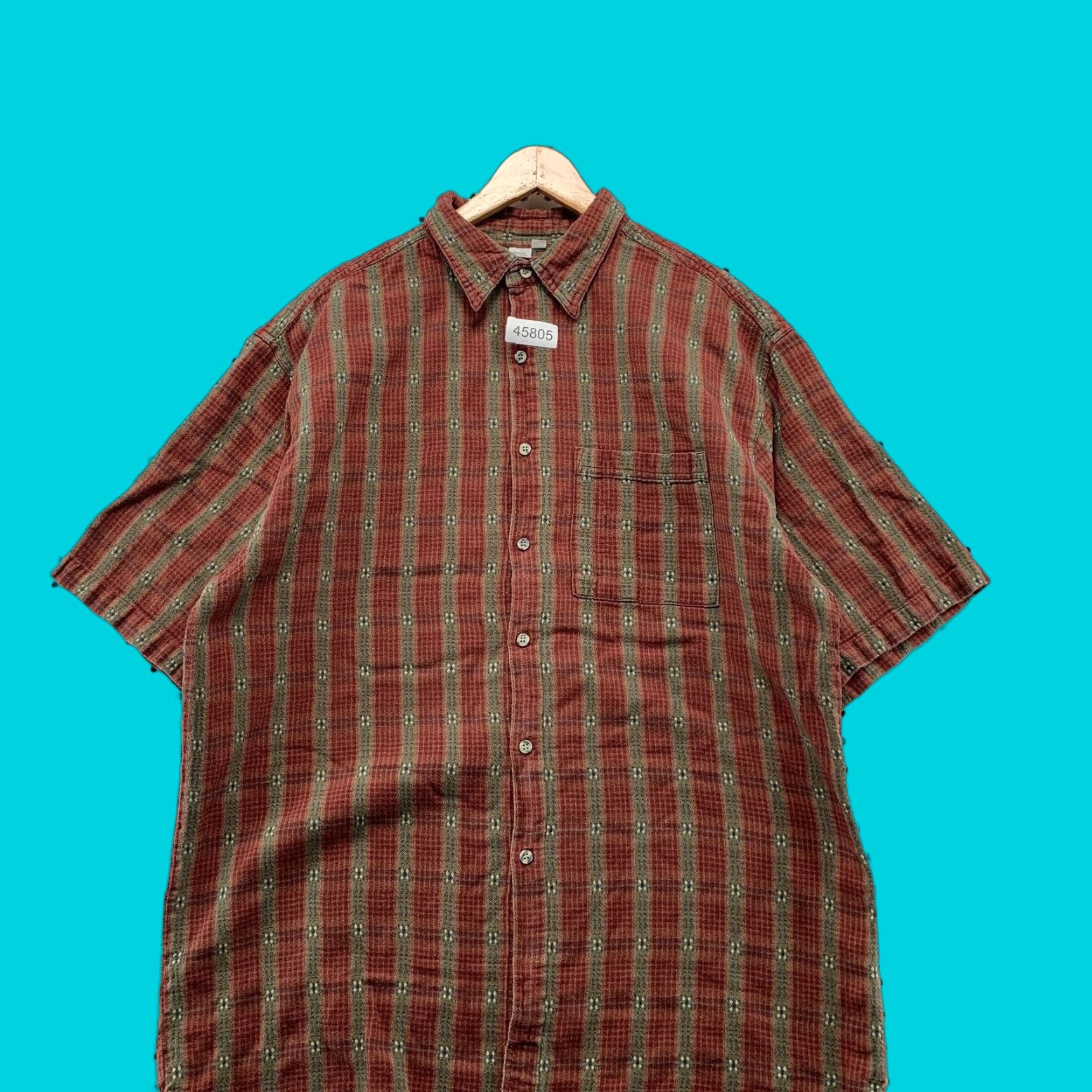 The Territory Ahead VINTAGE Territory Ahead Button Shirt Mens 2XLT Red Western Short Sleeve Button-Up Shirt Size US XXL / EU 58 / 5 - 1 Thumbnail