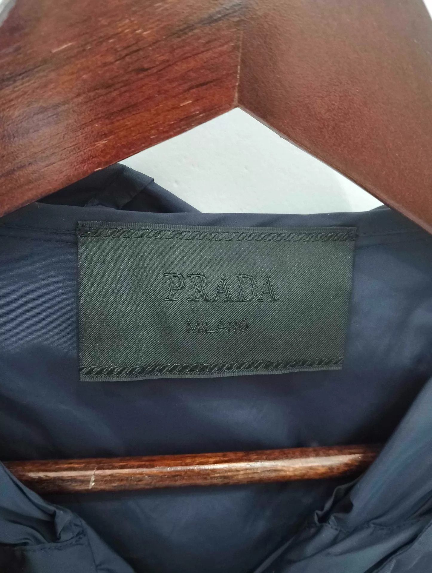 Prada Prada Blue Hooded Jacket Triangle Logo 48 Size US M / EU 48-50 / 2 - 4 Thumbnail