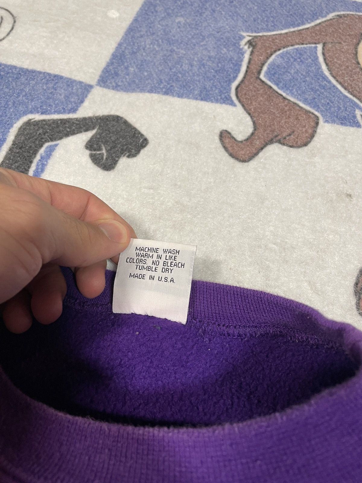 Vintage Vintage cotton exchange blank sweatshirt Size US XL / EU 56 / 4 - 4 Thumbnail