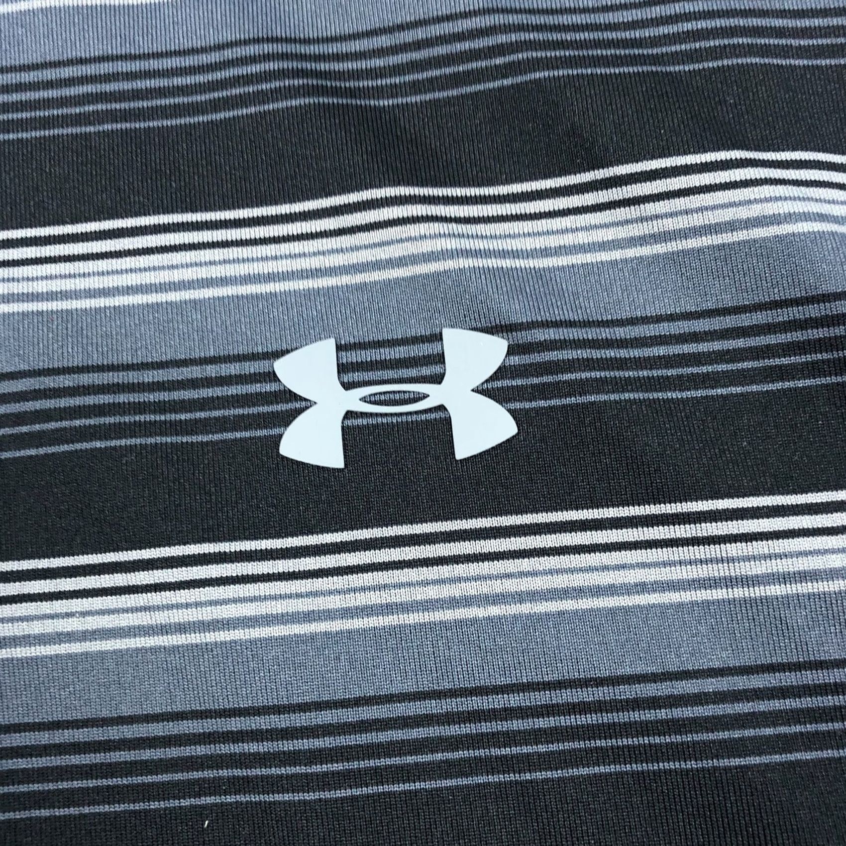 Under Armour Under Armour Polo Shirt Mens XL Performance Golf Striped CoolSwitch Shirt Slim Fit Casual Mens XL Gray Polo Shirt Size US XL / EU 56 / 4 - 4 Thumbnail