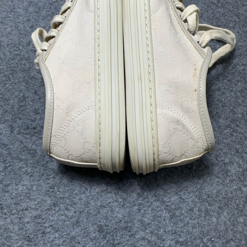 Gucci Gucci White Canvas Low-top Fashion Sneakers -2508 Size US 6 / IT 36 - 6 Thumbnail
