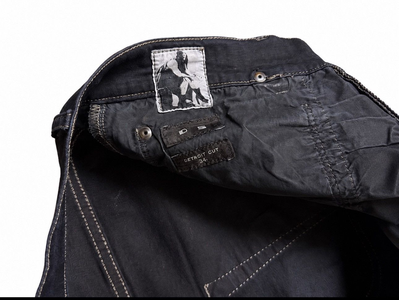 Rick Owens Rick owens waxed and thrashed detroit jeans Size US 34 / EU 50 - 4 Thumbnail