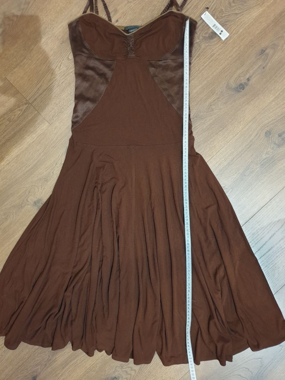 DKNY $1050 DKNY chocolate brown midi dress sz M Brand New Size M / US 6-8 / IT 42-44 - 6 Thumbnail