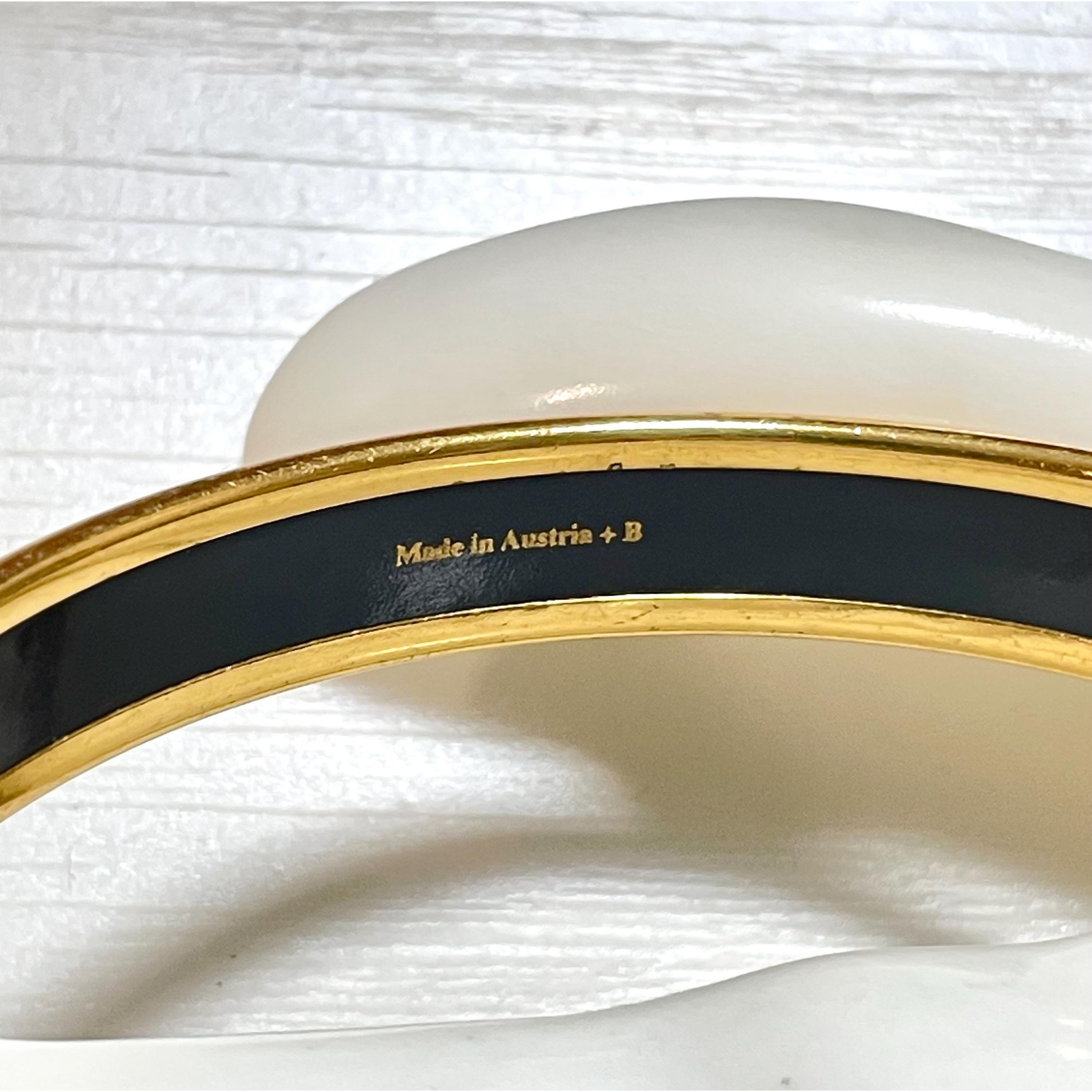 Hermes Vintage Hermes yellow cloisonne enamel bangle with star Size ONE SIZE - 5 Thumbnail
