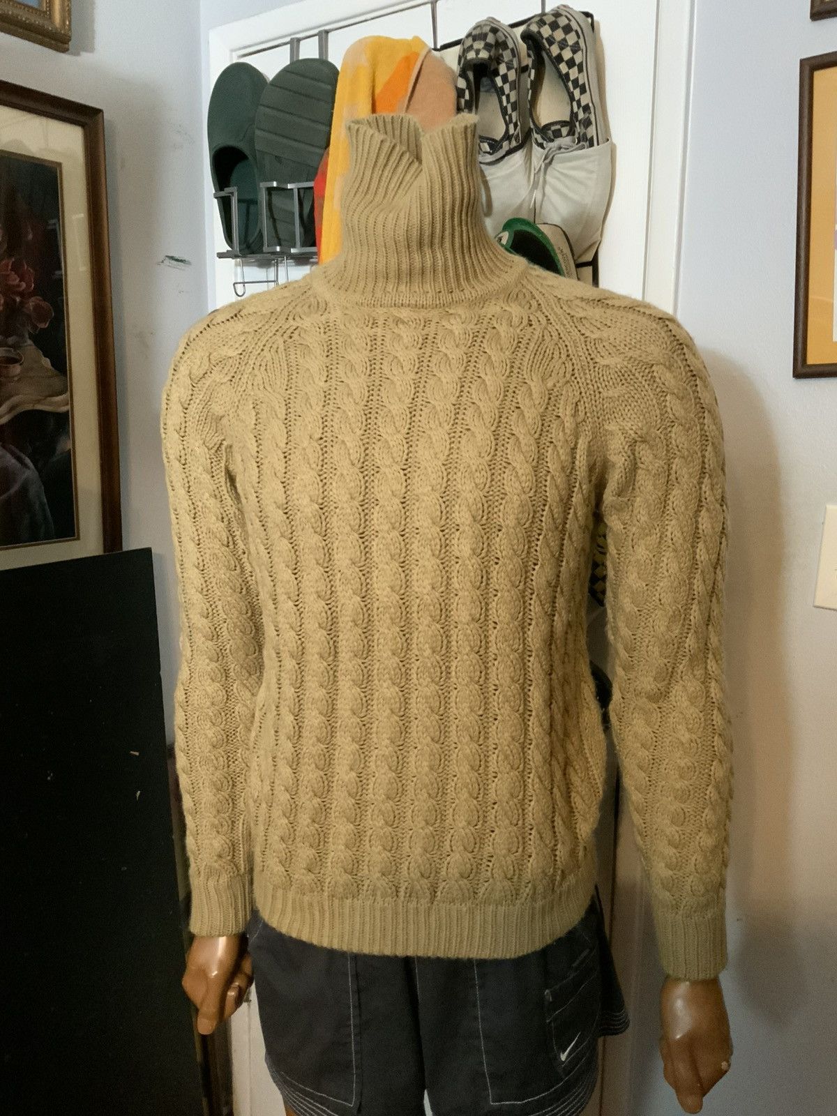 Vintage Vintage 70s 80s Herman Phillips Cableknit Turtleneck Sweater Size US M / EU 48-50 / 2 - 7 Thumbnail
