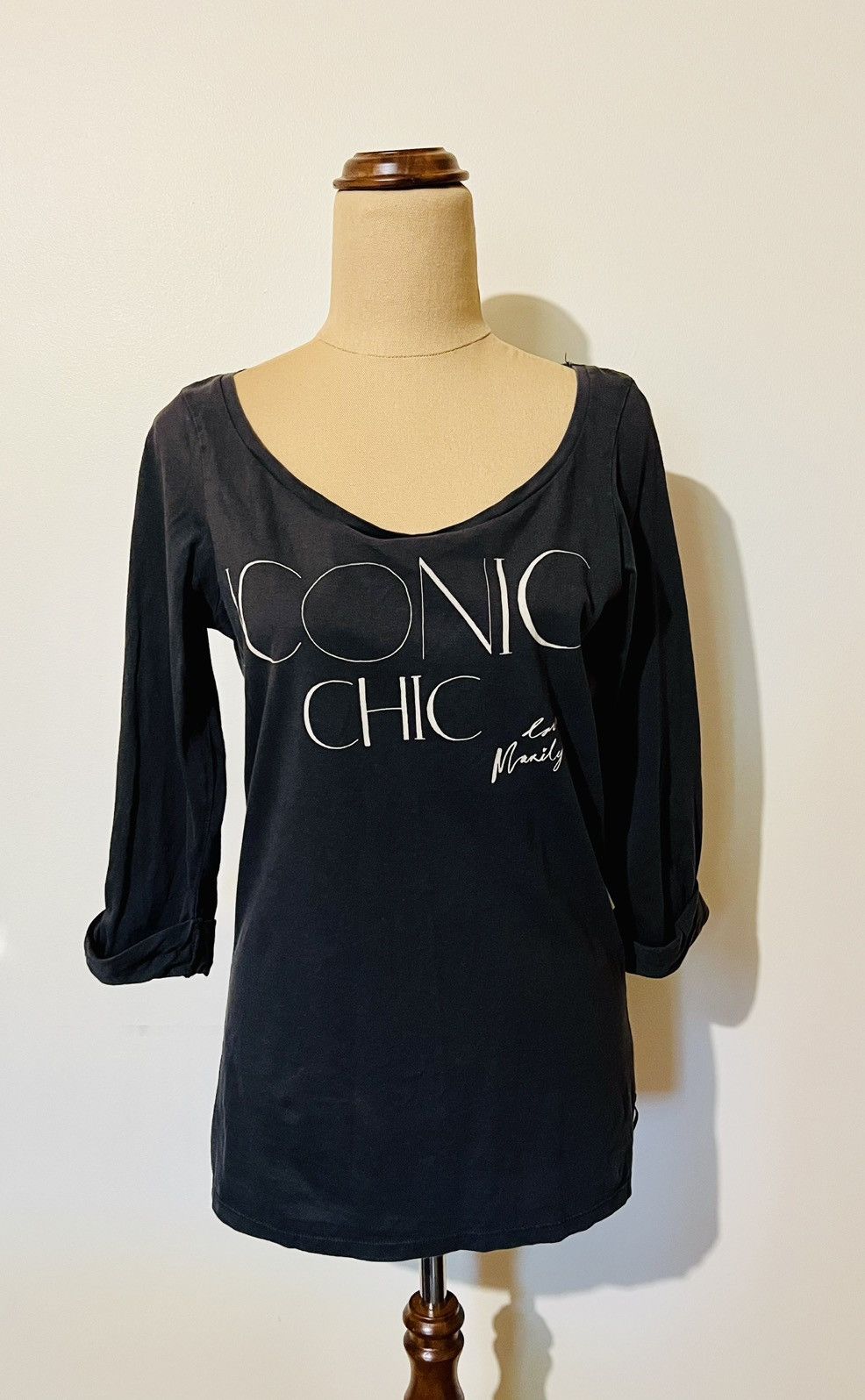 Maison Scotch Maison Scotch “Iconic Chic” Graphic Long Sleeve Top Size M / US 6-8 / IT 42-44 - 2 Thumbnail