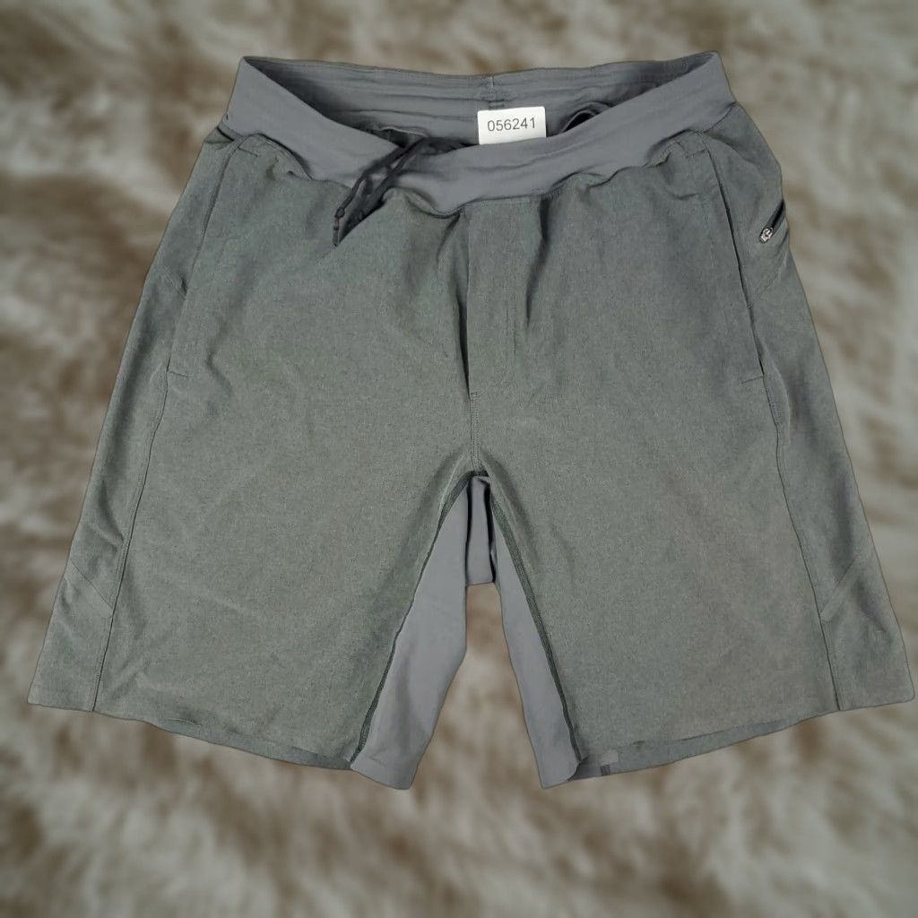 Lululemon Lululemon Shorts Mens Size Medium Gray Lace Tie Stretch Active Size US 31 - 1 Thumbnail