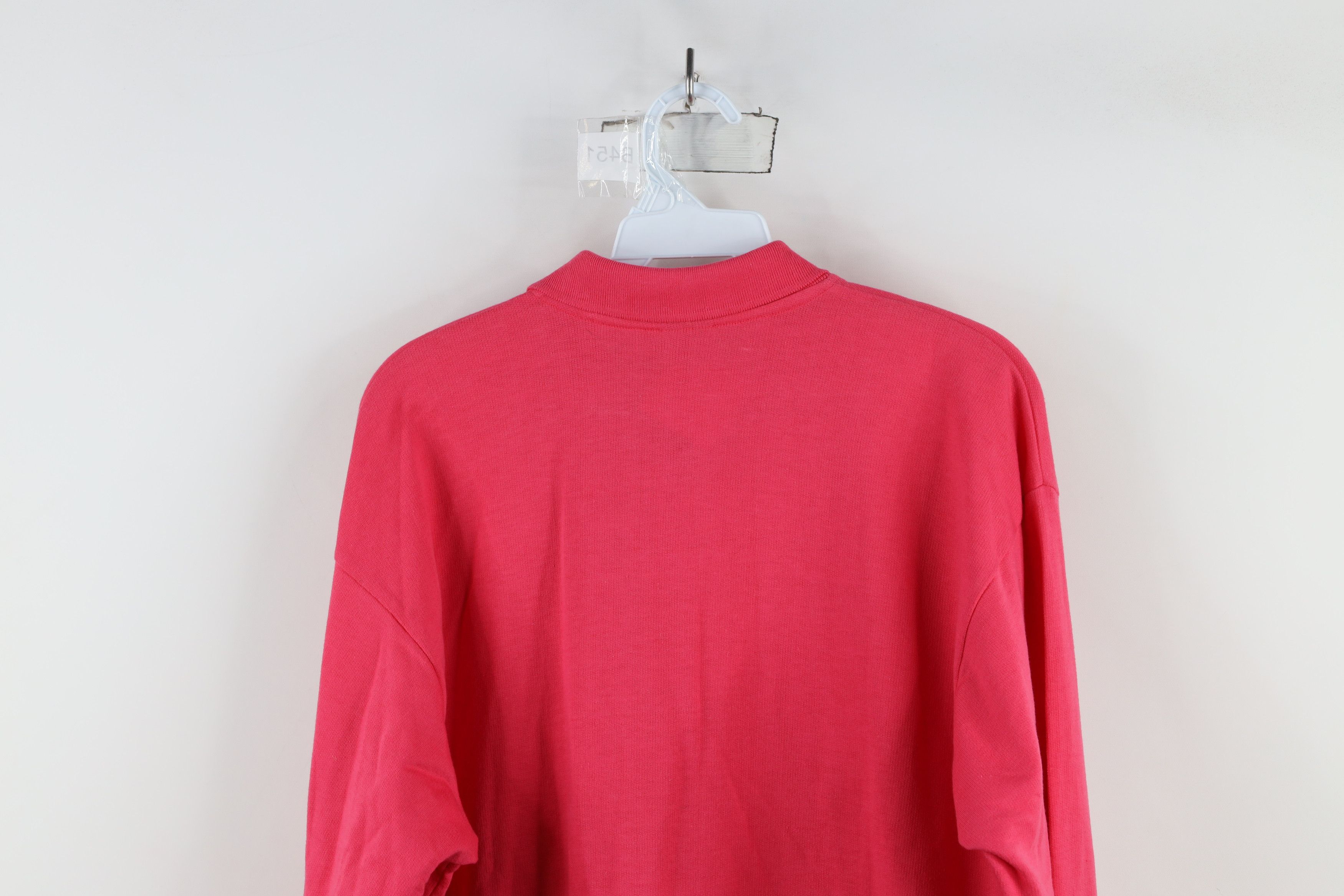 Asics × Vintage Deadstock Vintage 90s Asics Collared Pullover Polo Pink Size L / US 10 / IT 46 - 13 Thumbnail