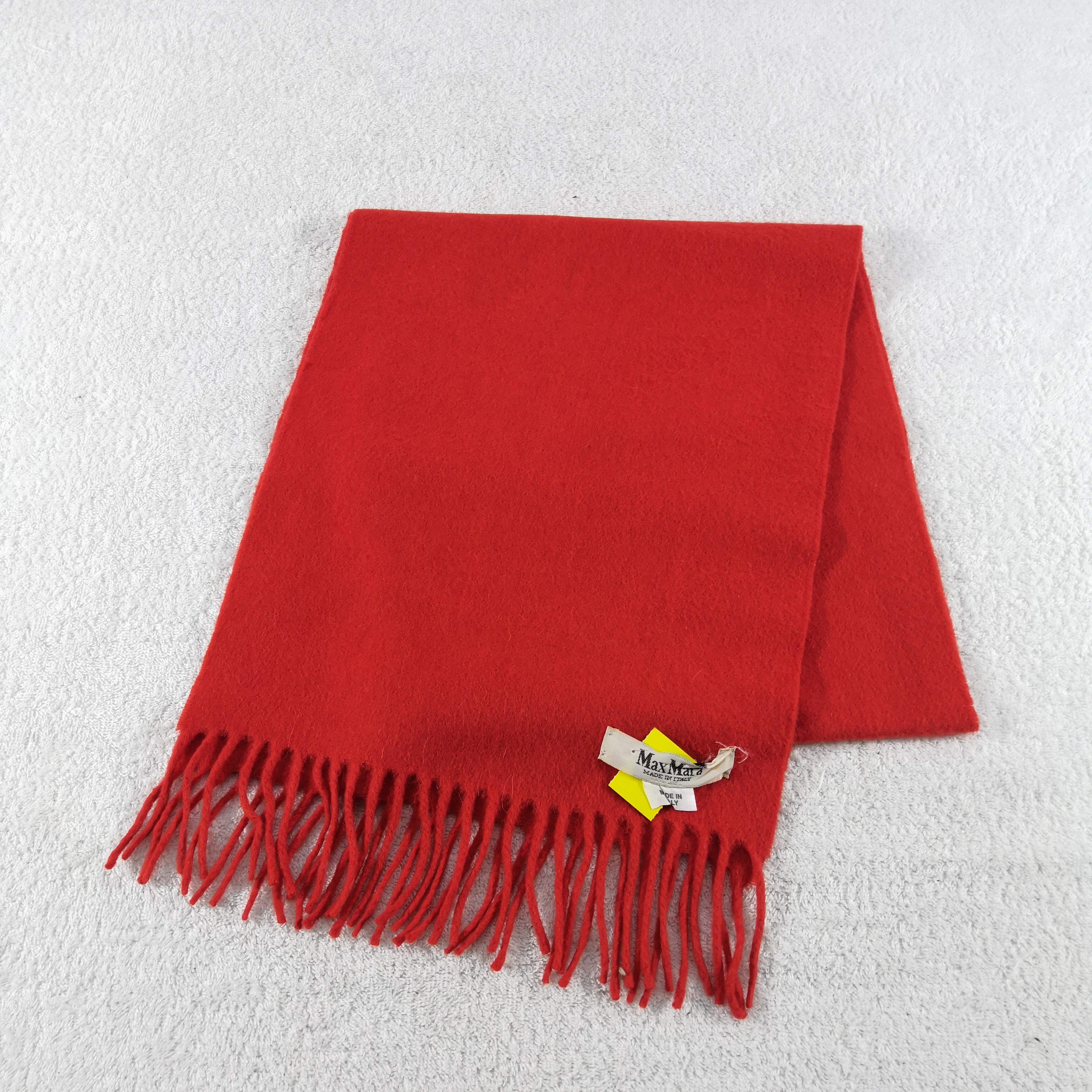 Max Mara Vintage Max Mara Wool Scarf Fringe Muffler Winter Scarves. Size ONE SIZE - 3 Thumbnail