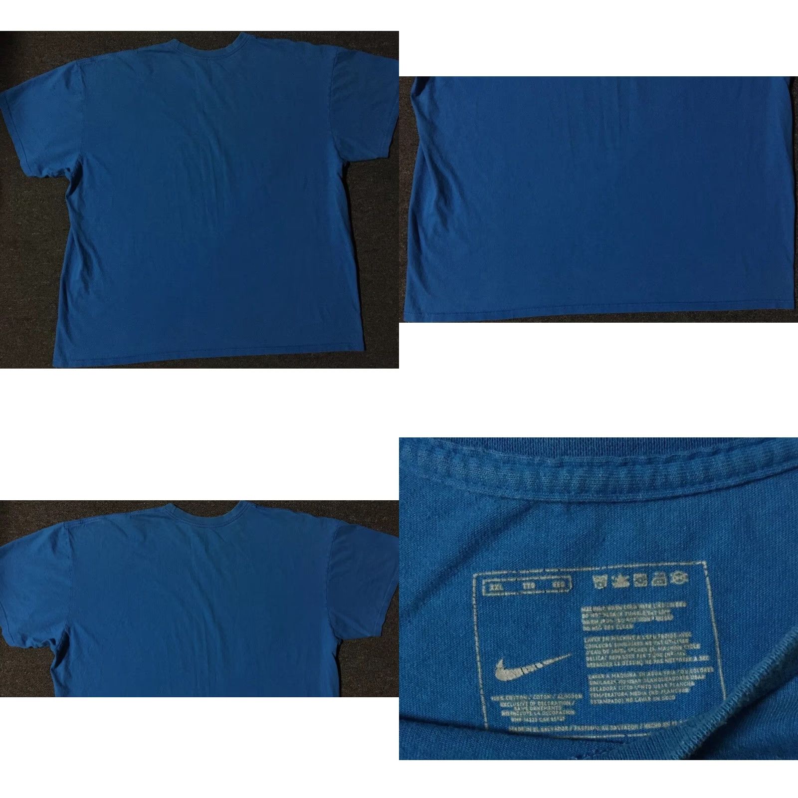 Nike VINTAGE Nike Faded Swoosh Shirt 2XL Boxy Mens Blue 90s Y2K Grunge Surf Skate Hip Hop Punk Retro College USA Swoosh Shirt Mens XXL Size US XXL / EU 58 / 5 - 8 Thumbnail