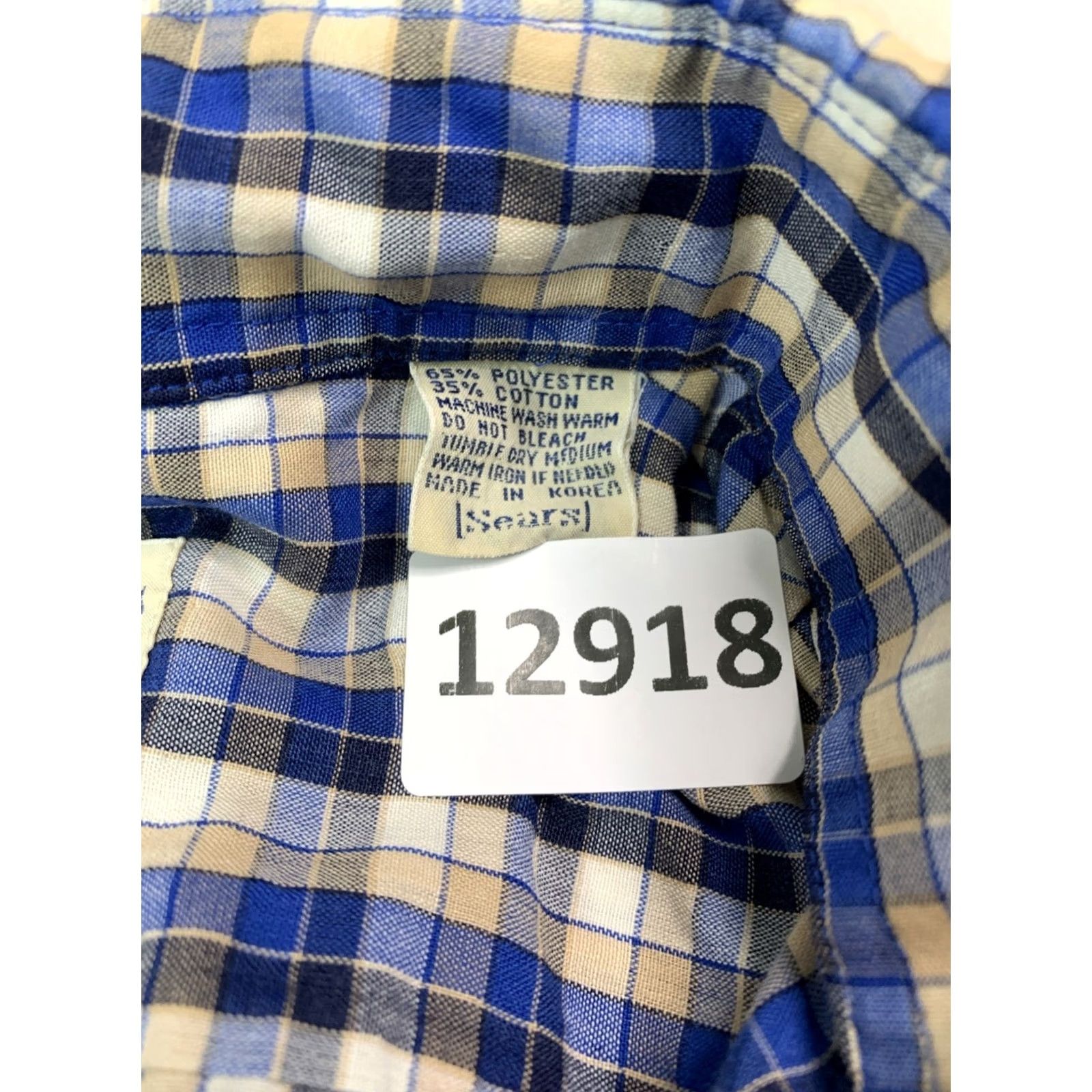 Sears VINTAGE Roebucks Sears Plaid Rockabilly Western Mens XL Button-Up Shirt Cardigan? Size US XL / EU 56 / 4 - 4 Thumbnail