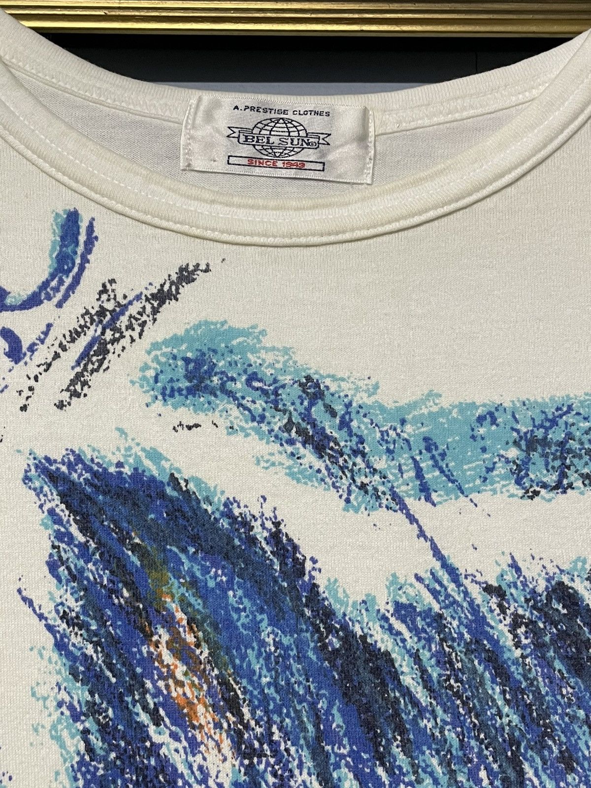 Designer × Vintage Vitage 1990s Designer Tom Cat Arwork Summer Fullprint Tee Size US M / EU 48-50 / 2 - 8 Thumbnail