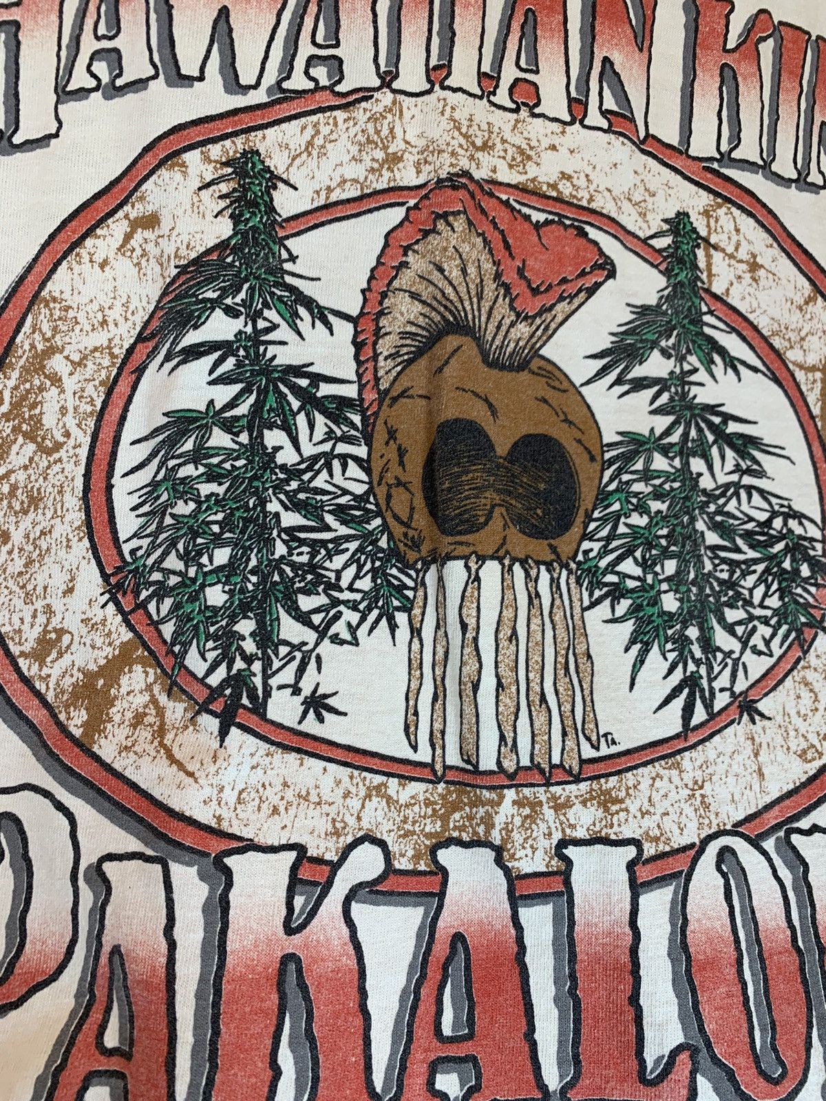 Vintage *RARE* Vintage 80’s Hawaiian Kine Pakalolo Cannabis Tank Top Size US L / EU 52-54 / 3 - 3 Thumbnail