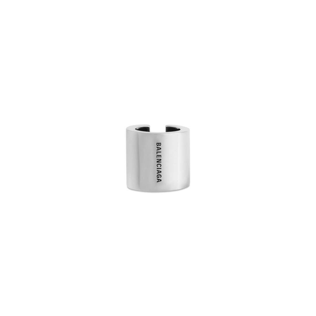 Balenciaga o1srvl11e0825 Size: 52 / Garage Ear Cuff in Silver Size ONE SIZE - 2 Thumbnail