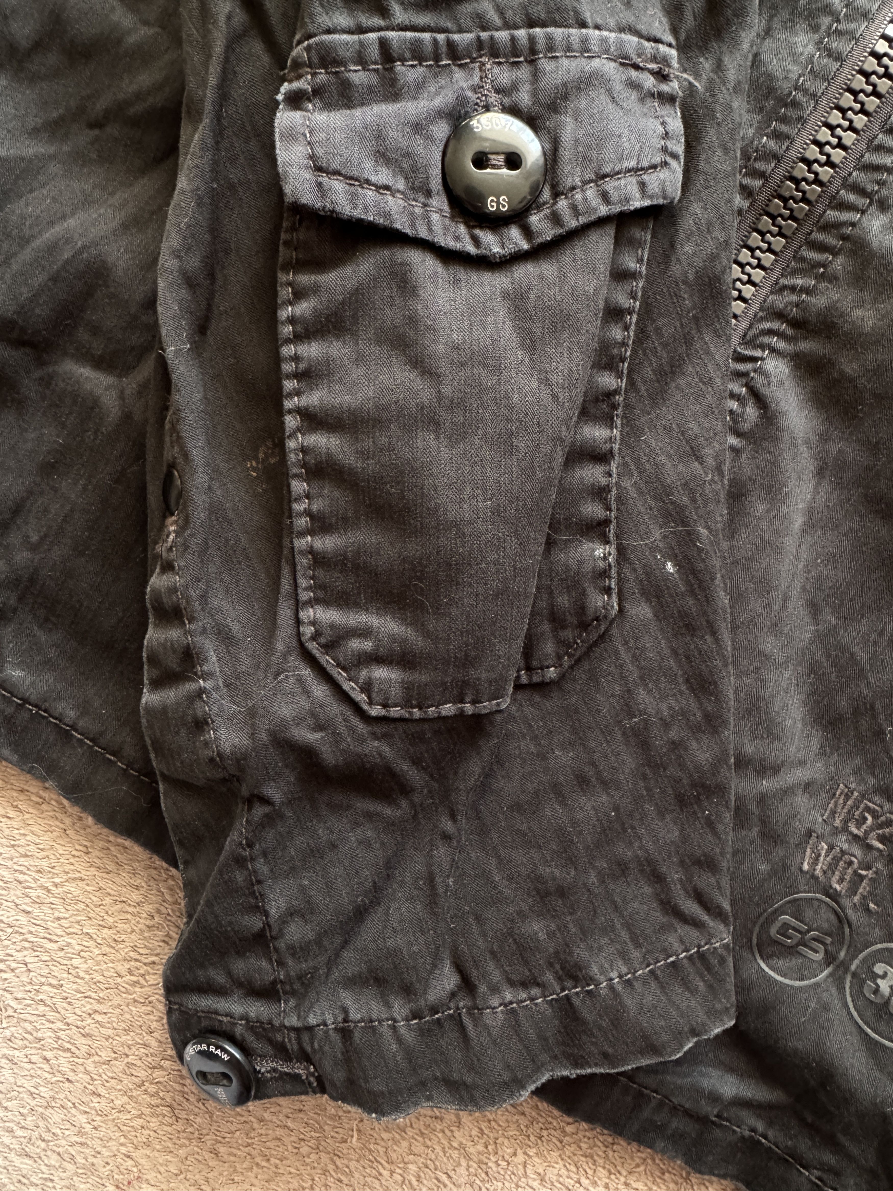 Le Grande Bleu (L.G.B.) G-Star sick faded Zip Overshirt Jacket LGB yohji style Size US L / EU 52-54 / 3 - 3 Thumbnail