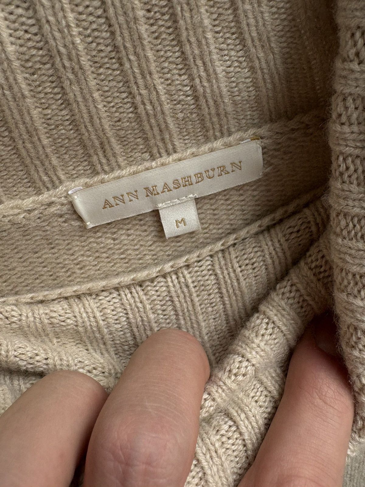 Other Ann Mashburn Cashmere Oatmeal Turtleneck M Size M / US 6-8 / IT 42-44 - 5 Thumbnail