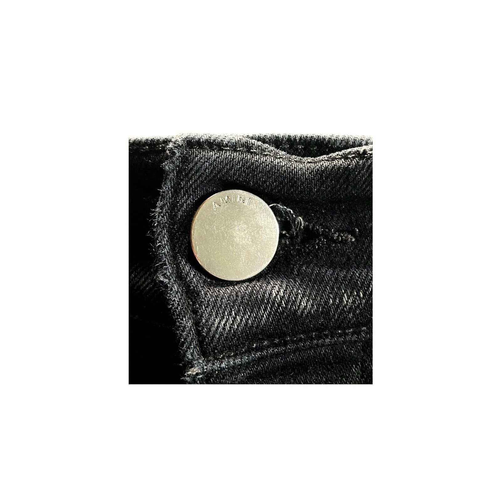 Amiri Amiri "Paint Splatter Art Patchwork" Black Wash Jeans Size US 32 / EU 48 - 5 Thumbnail