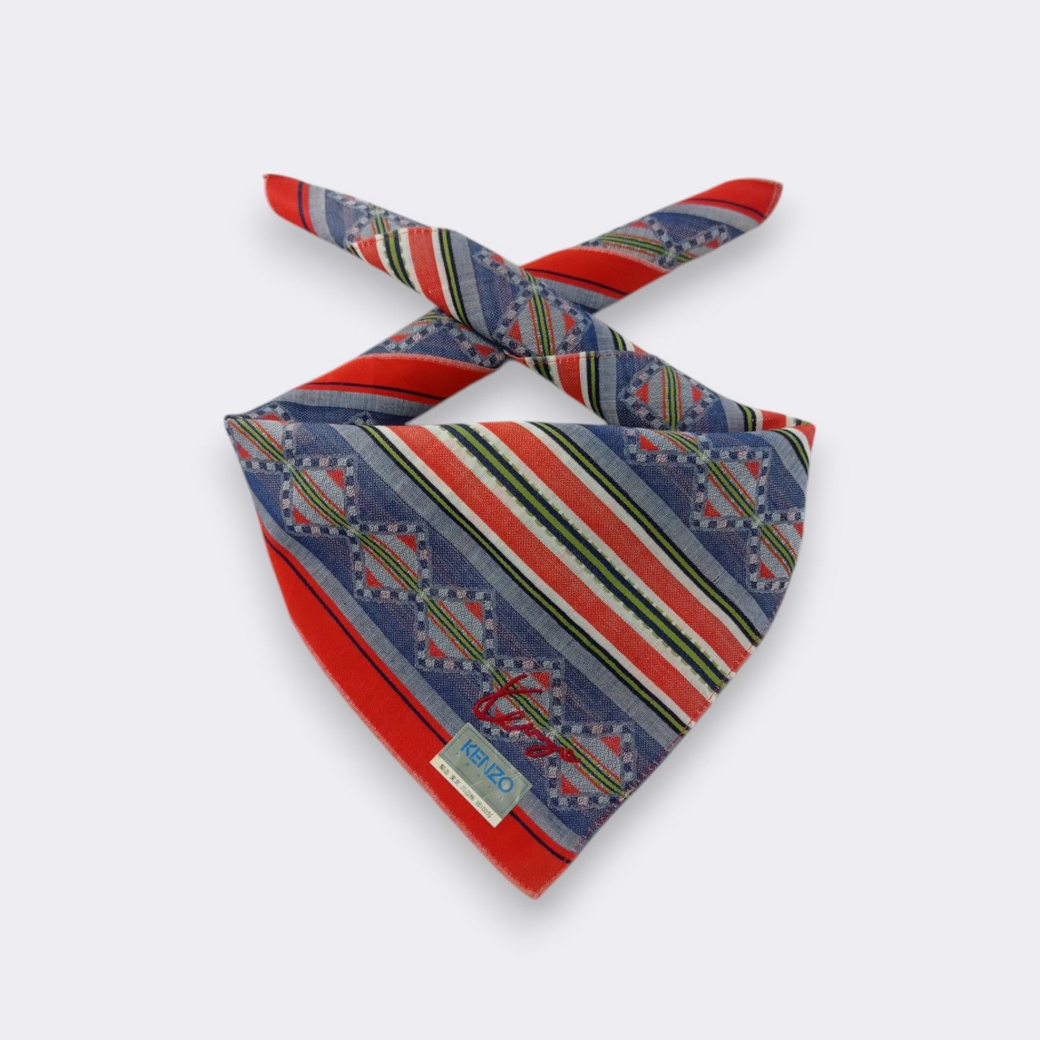 Kenzo × Vintage Vintage Kenzo Handkerchief Neckerchief Bandana H124I Size ONE SIZE - 1 Thumbnail