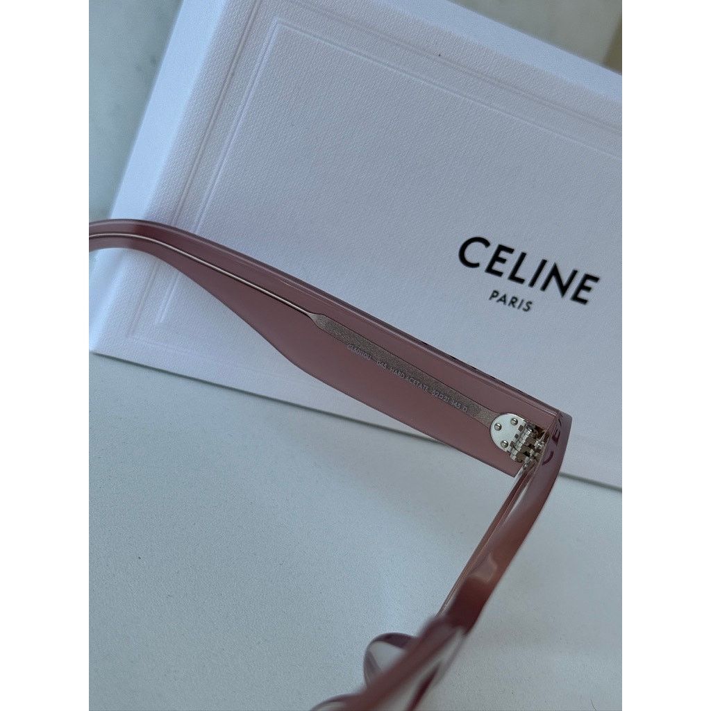 Celine NEW Celine CL50121I Triomphe Eyeglasses Frames Beige Size ONE SIZE - 8 Thumbnail