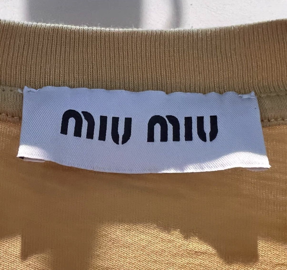Miu Miu Miu Miu Yellow Patch Embroidered Logo Long Sleeve Top Size US XS / EU 42 / 0 - 3 Thumbnail