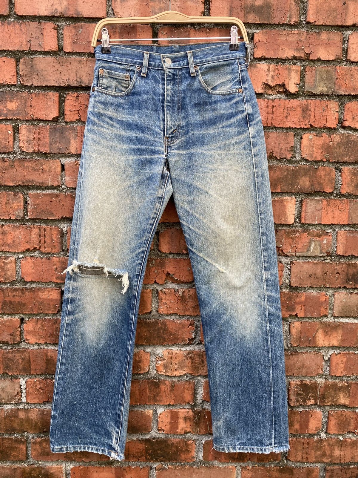 Levi's Vintage Clothing W29x29.5 Vintage levi's 502xx redline distressed Size US 29 - 1 Thumbnail