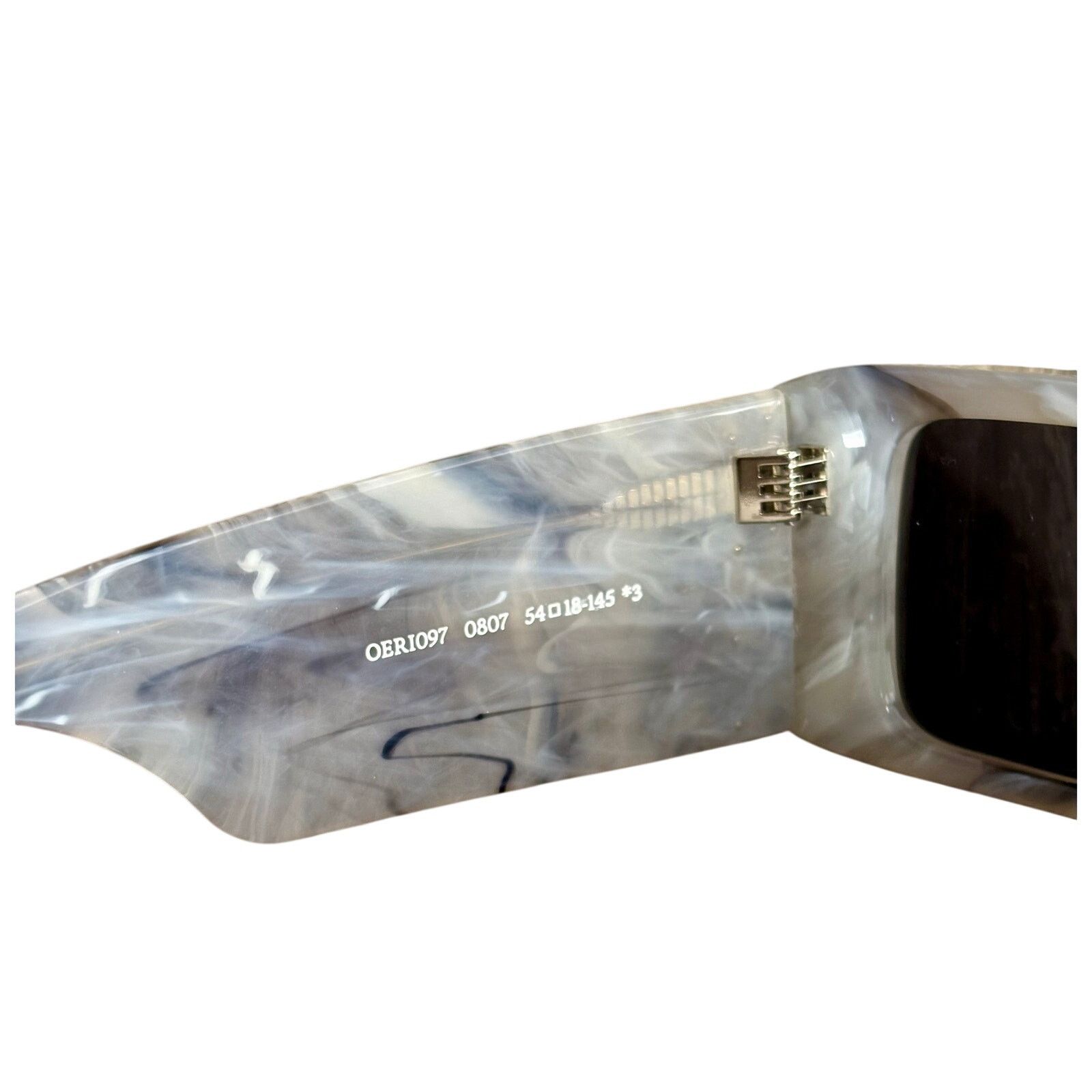 Off-White NEW Off-White Unisex Sunglasses - Milano, Marble Gray. Size ONE SIZE - 4 Thumbnail