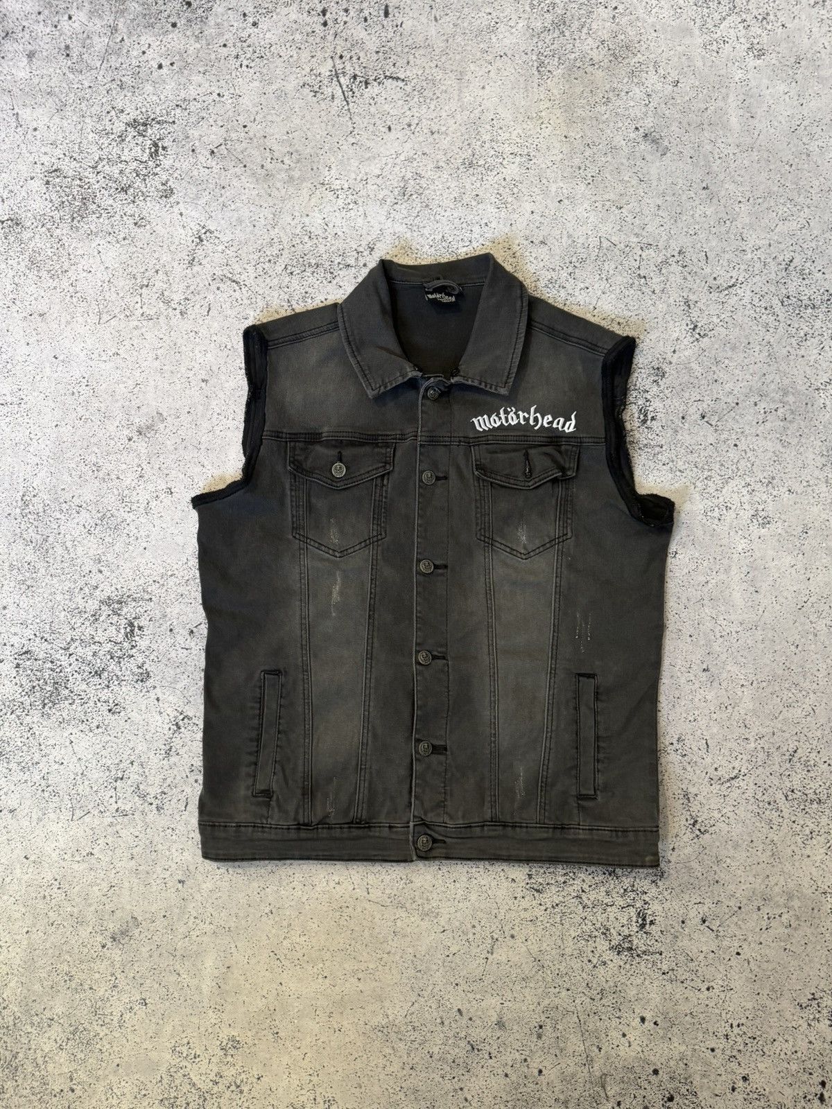 Hurley Motorhead Mens' Black Denim Cut-Off Jacket Size US L / EU 52-54 / 3 - 1 Thumbnail