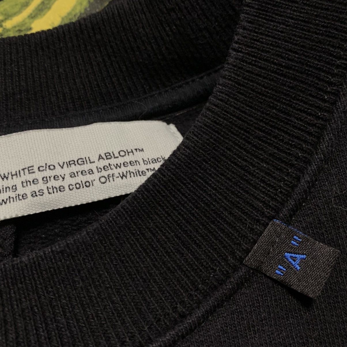 Off-White Off White Medium Acrylic Arrows Black Sweatshirt Crewneck Size US M / EU 48-50 / 2 - 7 Thumbnail