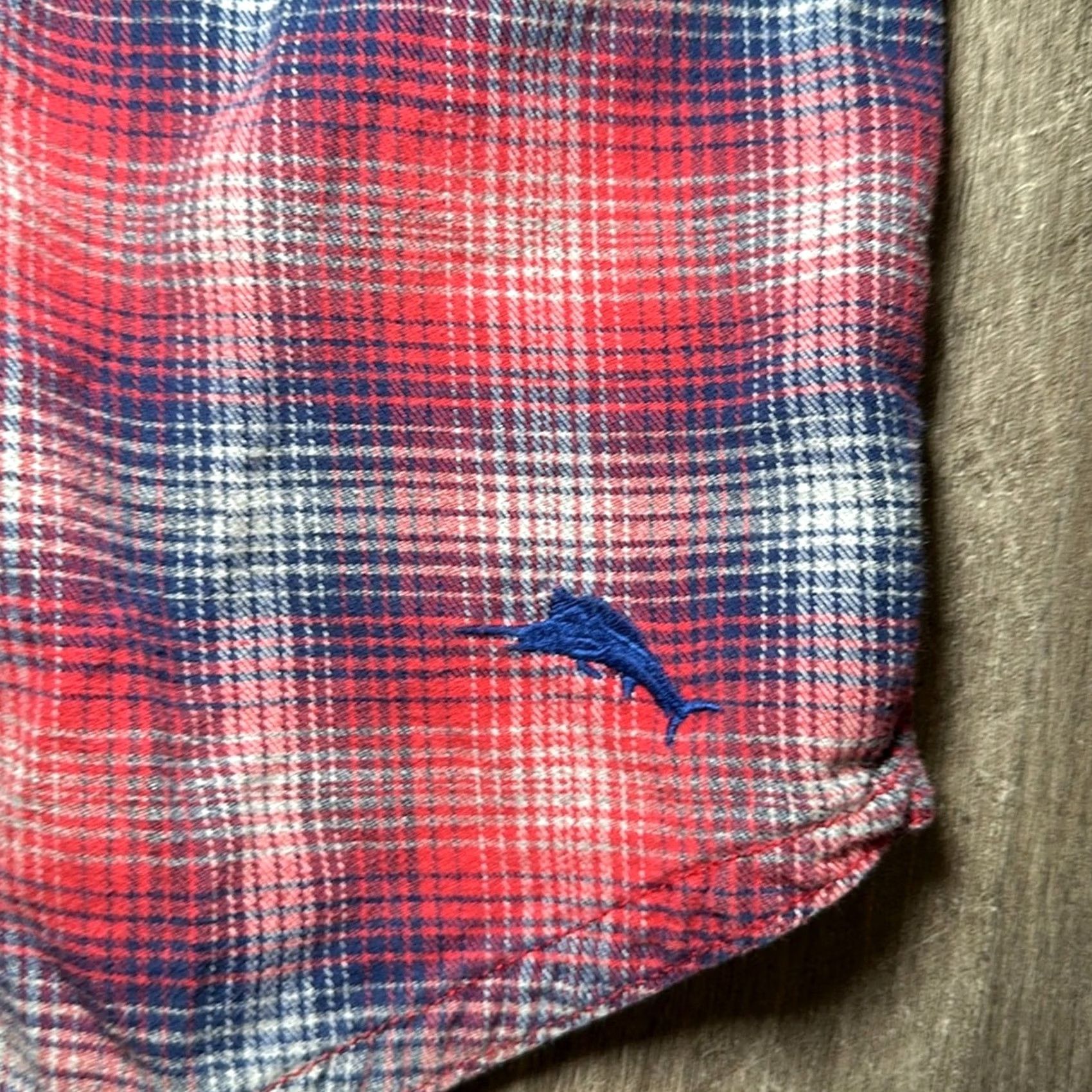 Tommy Bahama VINTAGE Tommy Bahama Canyon Beach Flannel Long Sleeve Button Down Shirt Mens Large Red Size US L / EU 52-54 / 3 - 7 Thumbnail