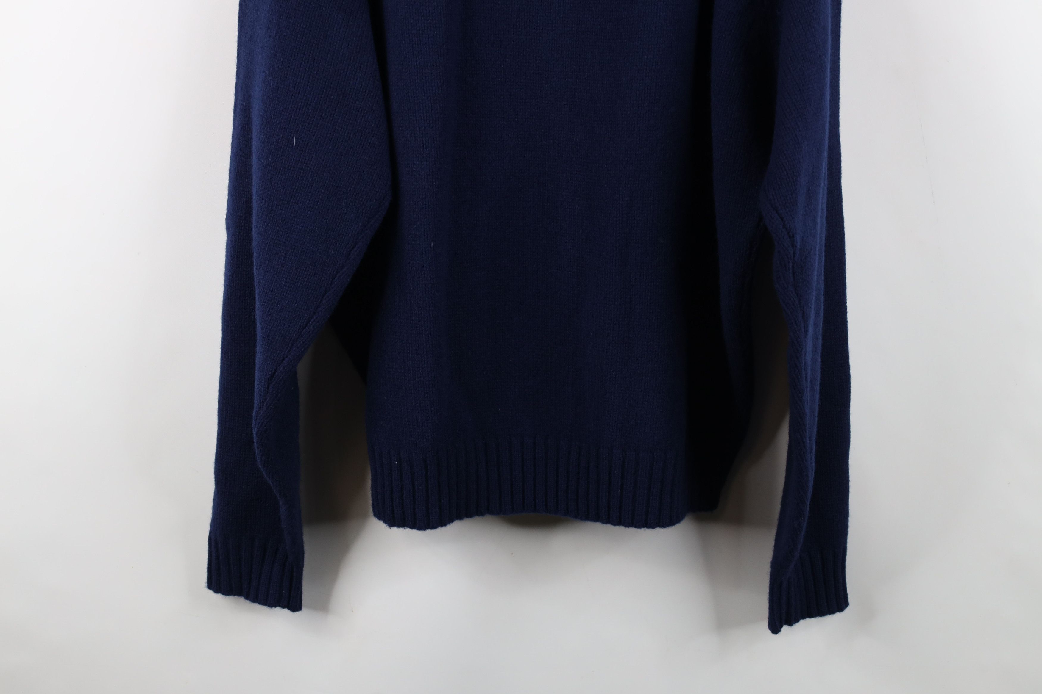 Ralph Lauren Vintage 90s Ralph Lauren Lambswool Knit V-Neck Sweater Blue Size US XL / EU 56 / 4 - 13 Thumbnail
