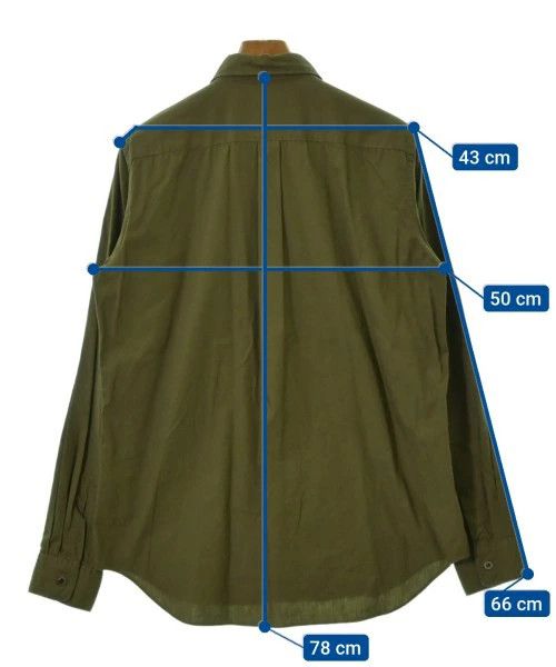 Comme des Garcons Black Shirt Long Sleeve Plain Button Up Chest Pocket Khaki Size US L / EU 52-54 / 3 - 3 Thumbnail