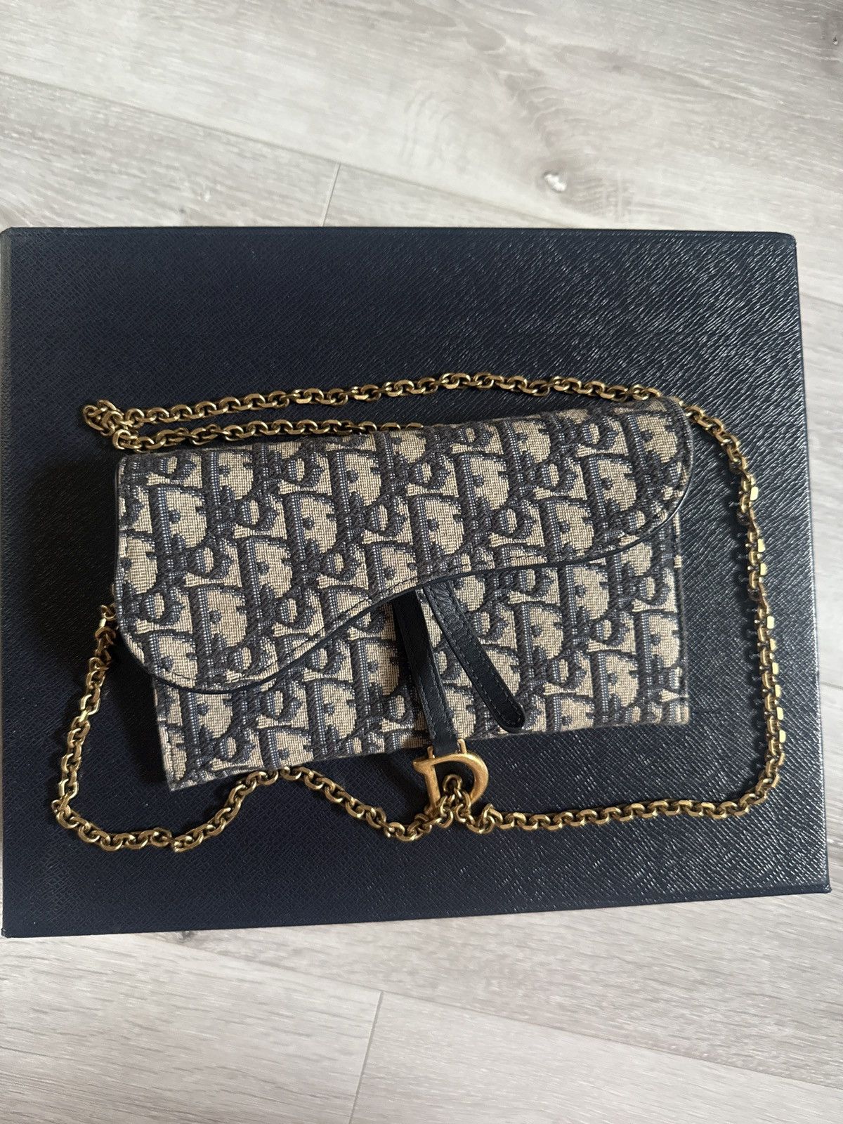 Dior Small Saddle Pouch with Chain Size ONE SIZE - 7 Thumbnail