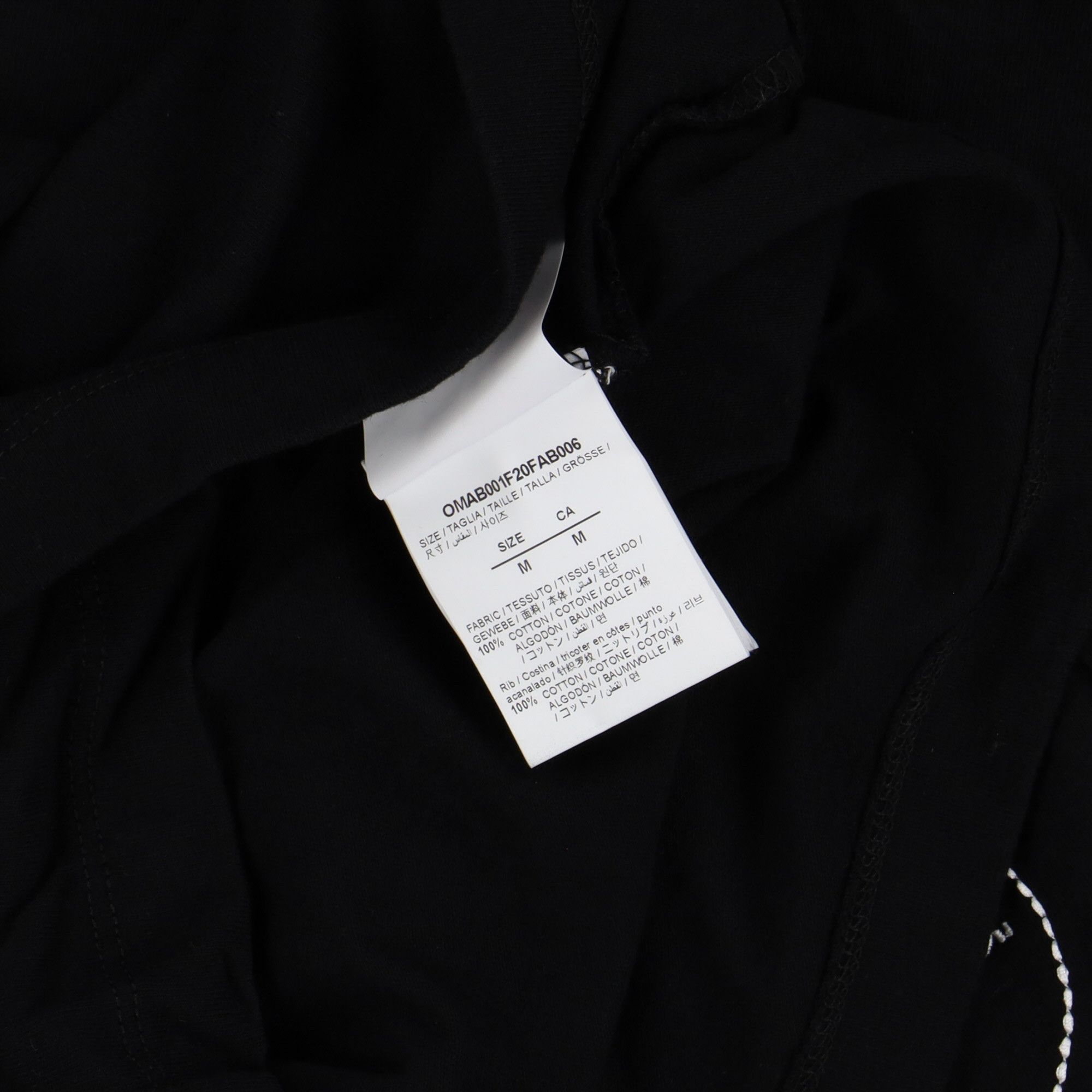 Off-White Black Cut Here Arrows Logo Long Sleeve T-Shirt Size US M / EU 48-50 / 2 - 4 Thumbnail