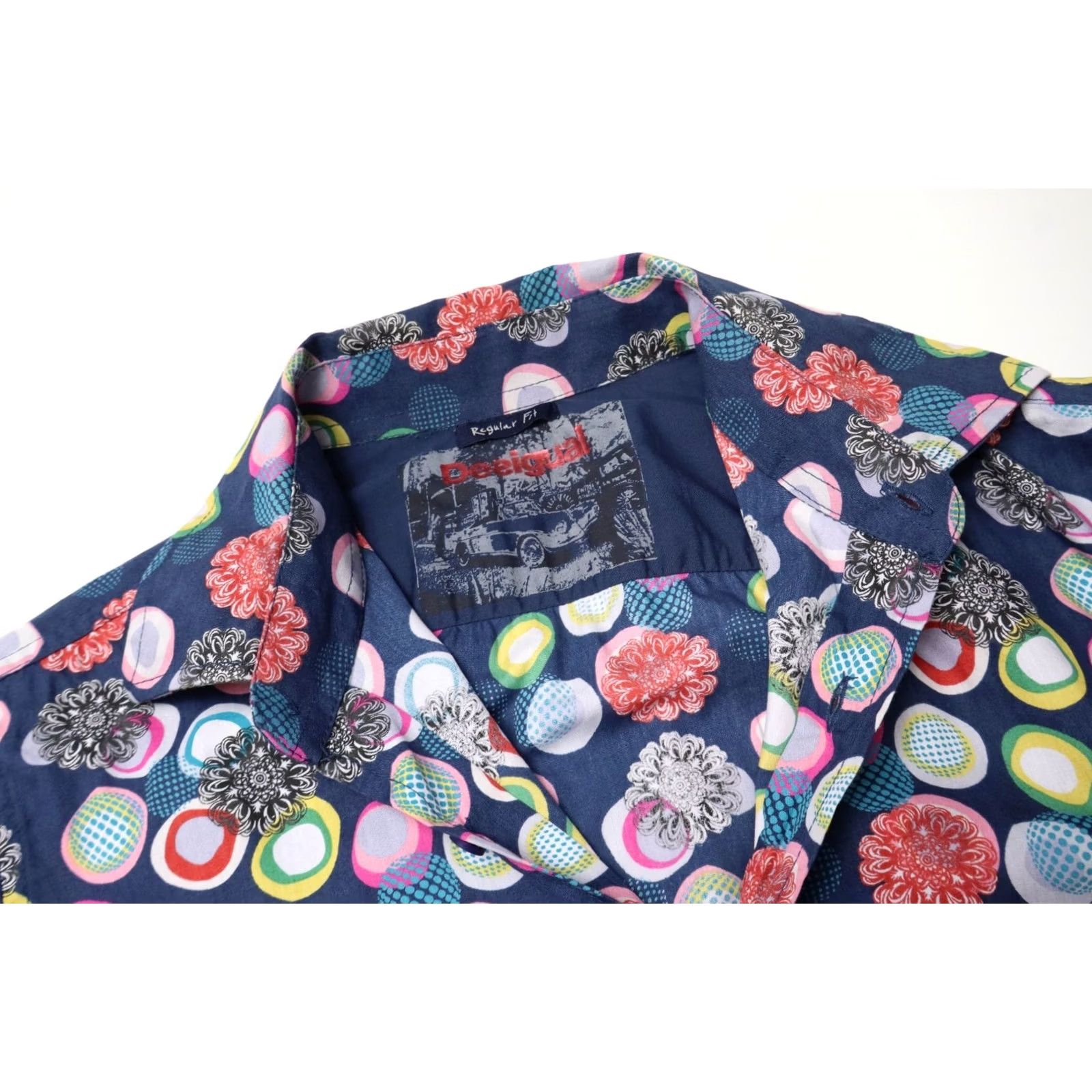 Desigual DESIGUAL Regular Fit Shirt Men's SMALL Multicolor Long Sleeve Collared Button-Up Size US S / EU 44-46 / 1 - 4 Thumbnail