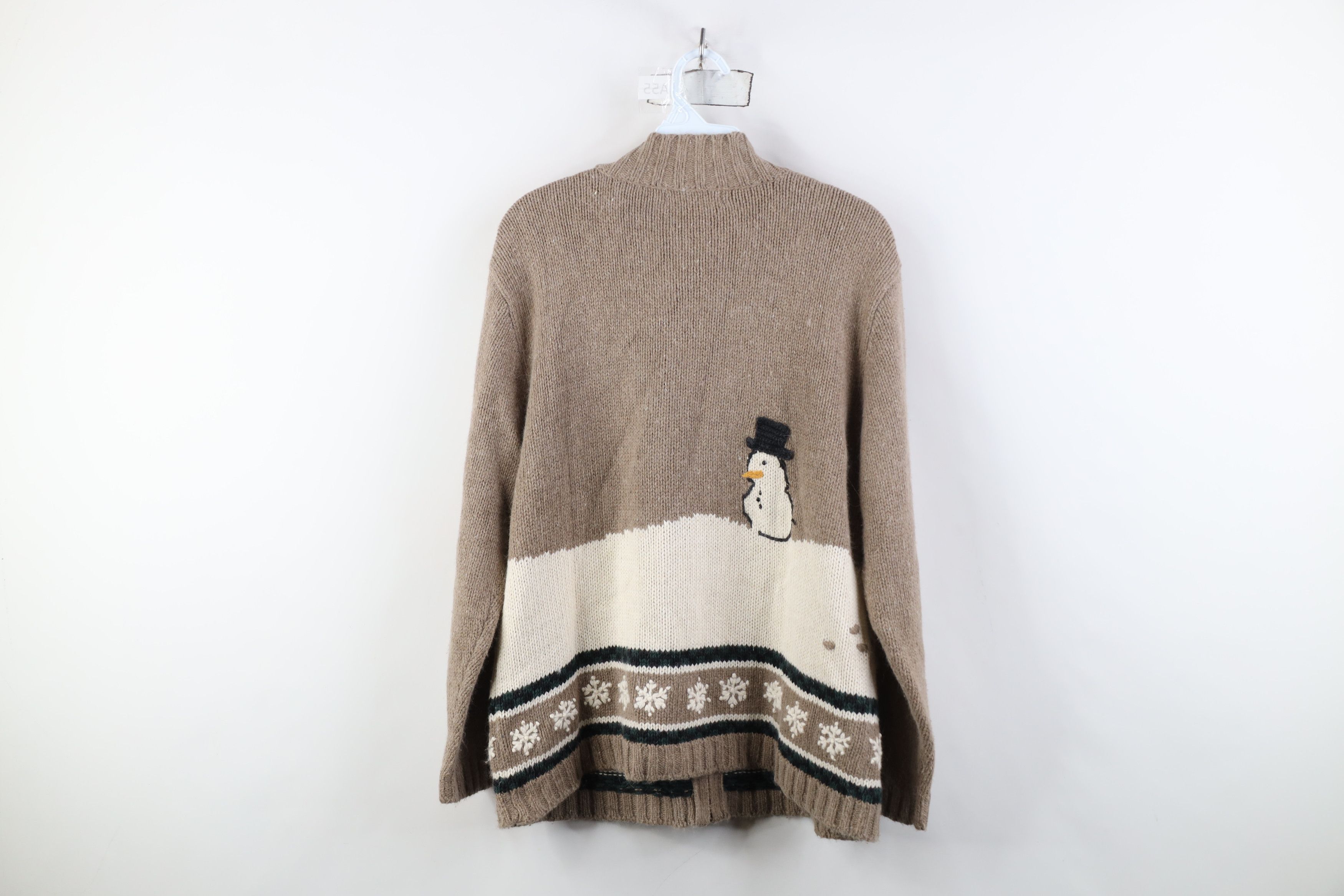 Vintage Vintage 90s Streetwear Christmas Cabin Zip Cardigan Sweater Size M / US 6-8 / IT 42-44 - 13 Thumbnail