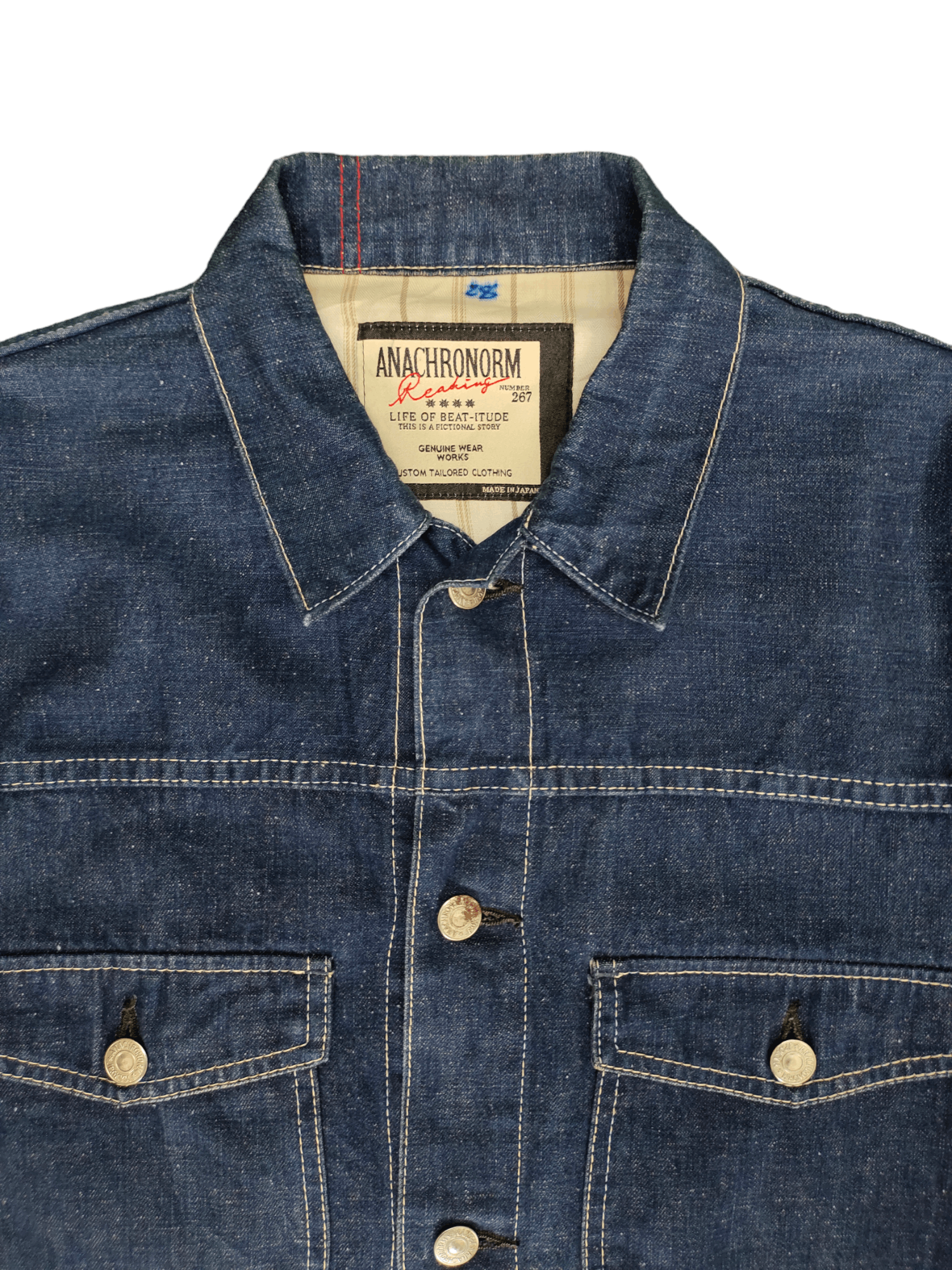 ANACHRONORM Anachronnorm Japan Type 2 Buckle Back Denim Jacket Size US S / EU 44-46 / 1 - 3 Thumbnail