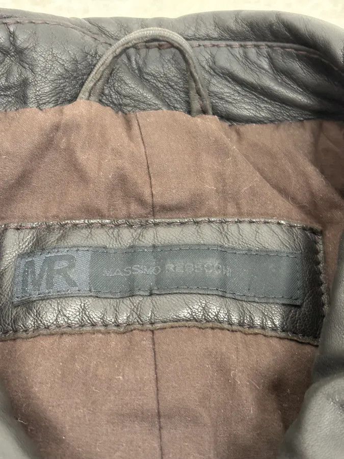 Vintage 2000s Massimo Rebecchi Black Classy Leather Jacket Size US M / EU 48-50 / 2 - 10 Thumbnail