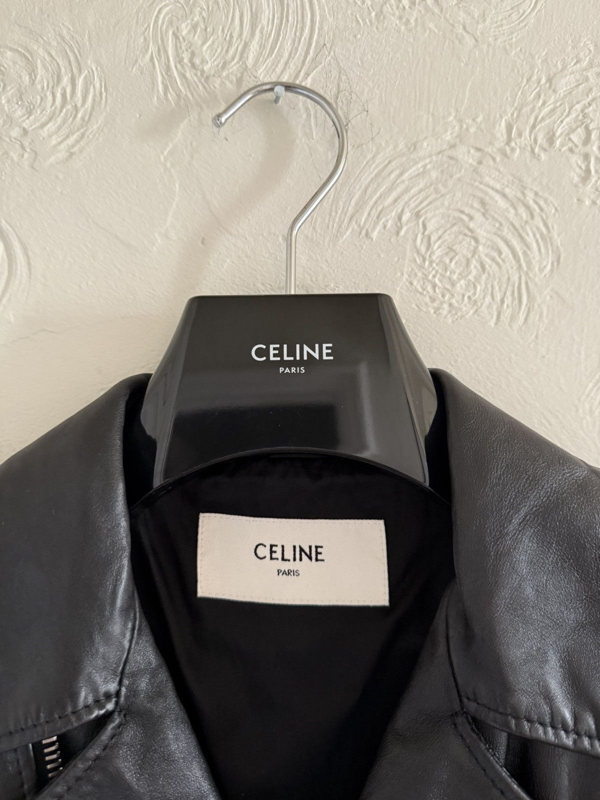 Celine × Hedi Slimane Grail — Celine SS19 biker leather jacket runway Size US S / EU 44-46 / 1 - 6 Thumbnail